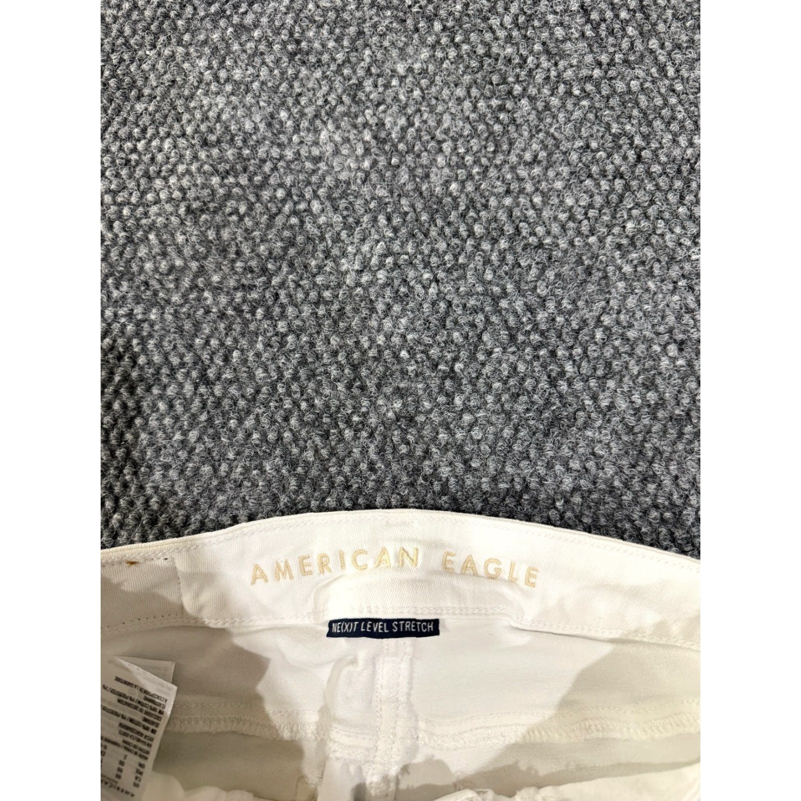 American Eagle Outfitters American Eagle Outfitters Jegging Womens 00 X Short White Skinny Stretch Denim Jeans Size 24" / US 00 / IT 34 - 3 Thumbnail