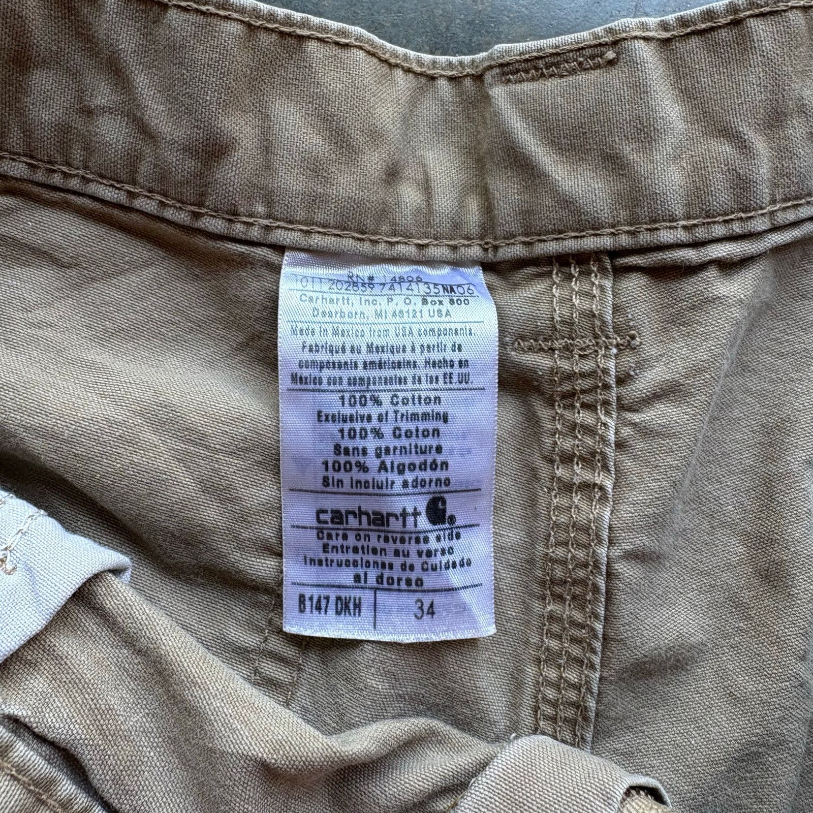 Carhartt Vintage Distressed Y2K Carhartt Work Shorts Size US 34 / EU 50 - 5 Thumbnail