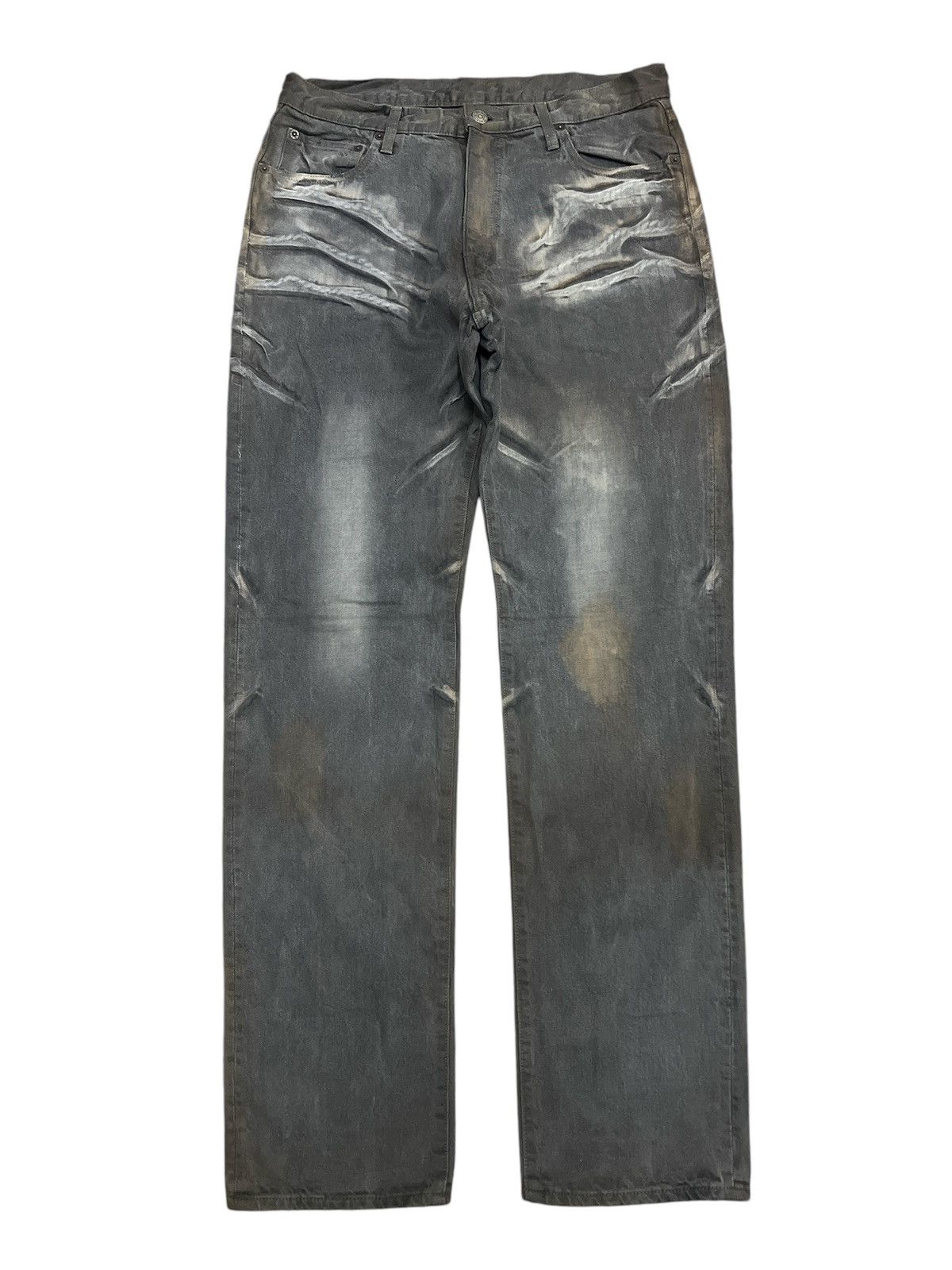 Hysteric Glamour × Japanese Brand BLUE WAY DISTRESSED DENIM PANT Size US 32 / EU 48 - 1 Thumbnail