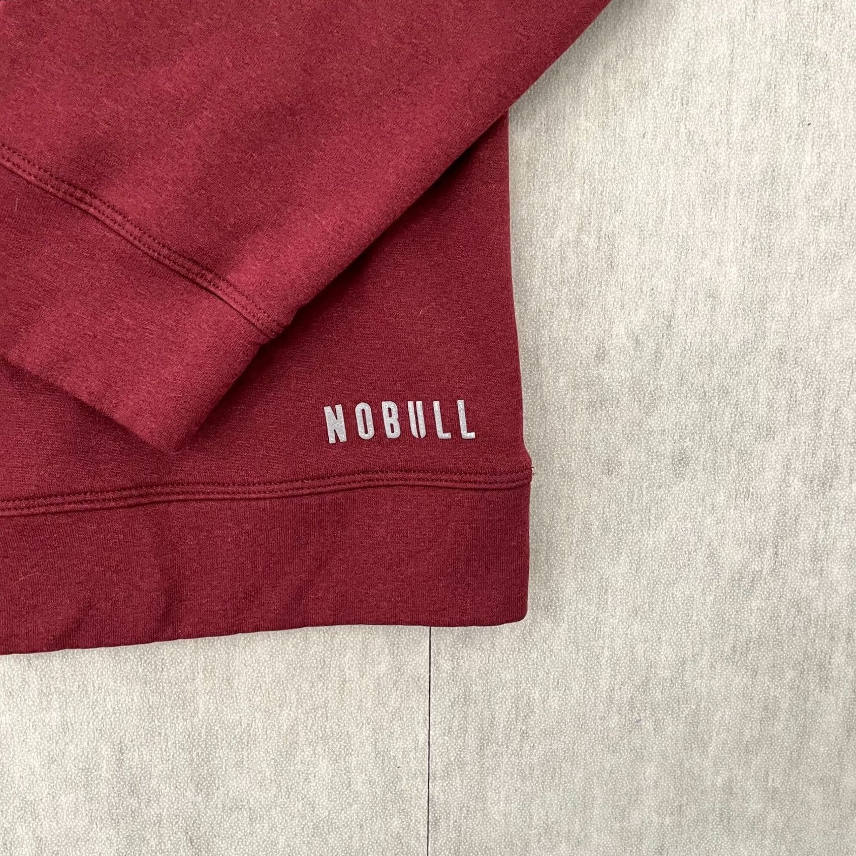 Vintage NOBULL Sweatshirt Adult XL Red Fleece Crewneck Pullover Stretch Logo USA Mens Size US XL / EU 56 / 4 - 5 Thumbnail