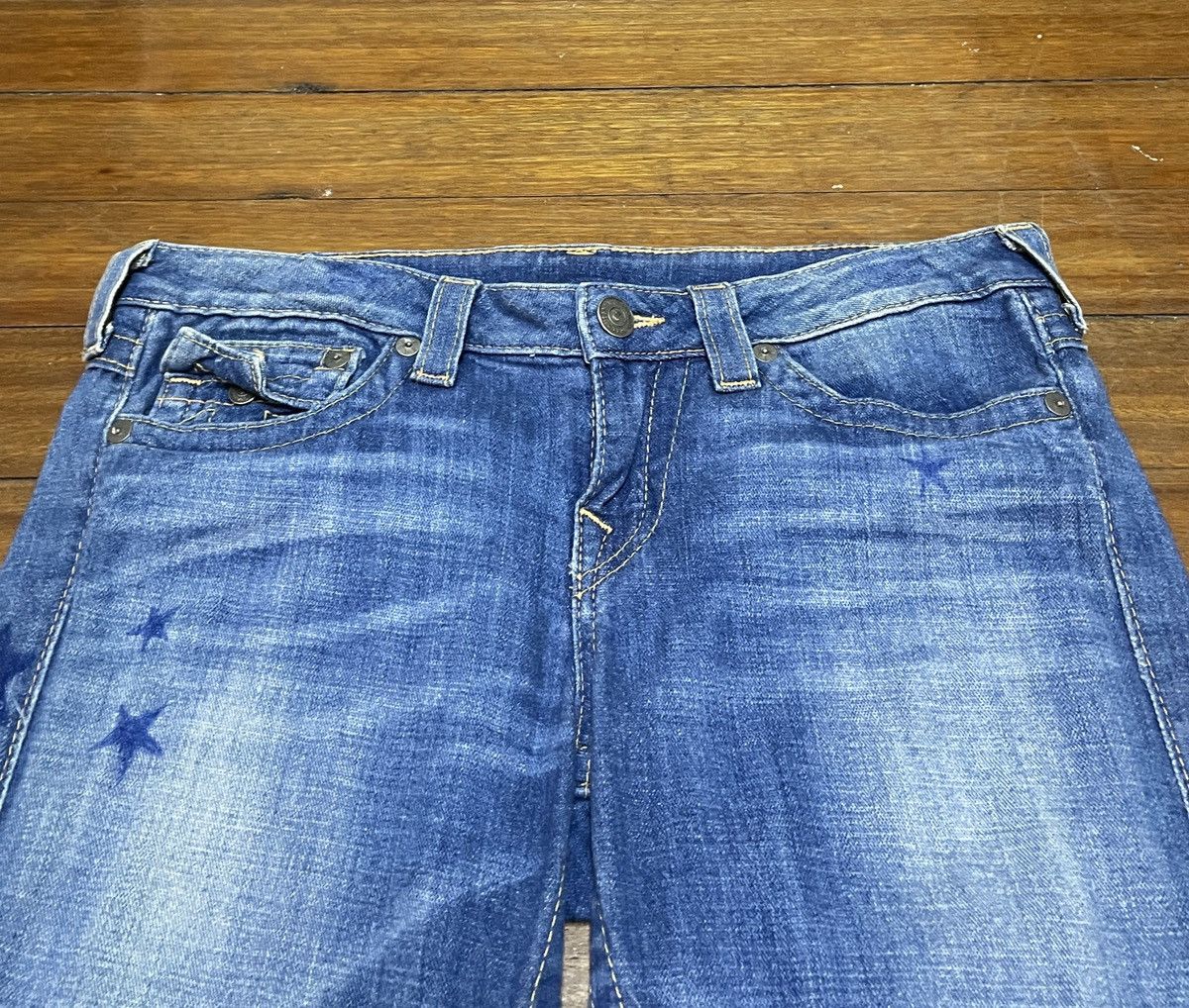 True Religion × Vintage Rare Vintage True Religion Made In Usa Flared Jeans 1990s Size US 31 - 3 Thumbnail