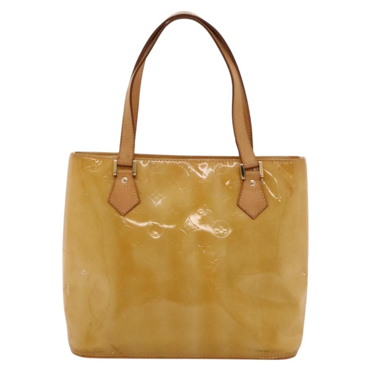 Louis Vuitton LOUIS VUITTON Monogram Vernis Houston Hand Bag Beige M91004 Size ONE SIZE - 2 Thumbnail
