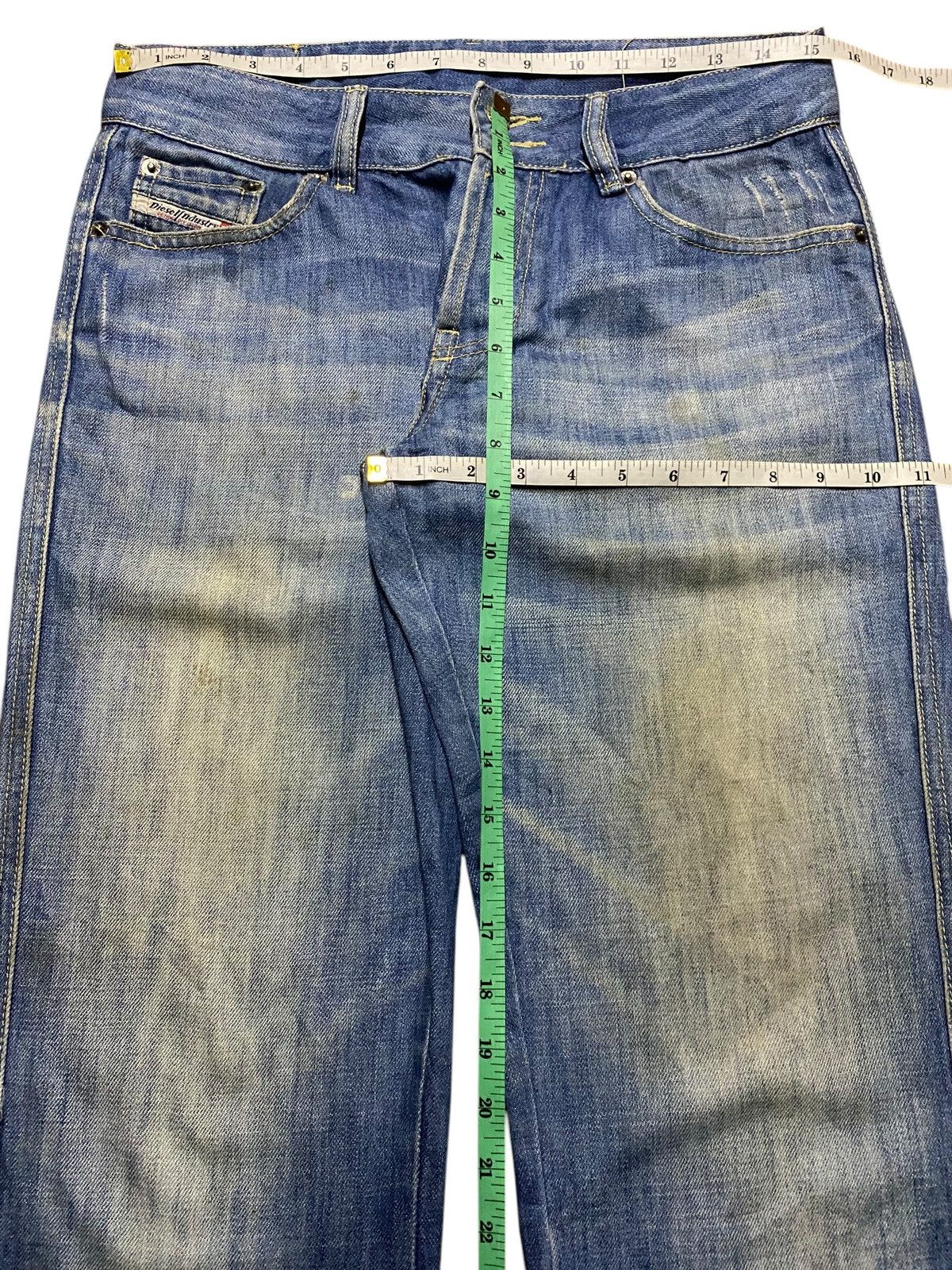 Tornado Mart Vintage Diesel Faded Wash Flare Style Jeans Size US 30 / EU 46 - 12 Thumbnail