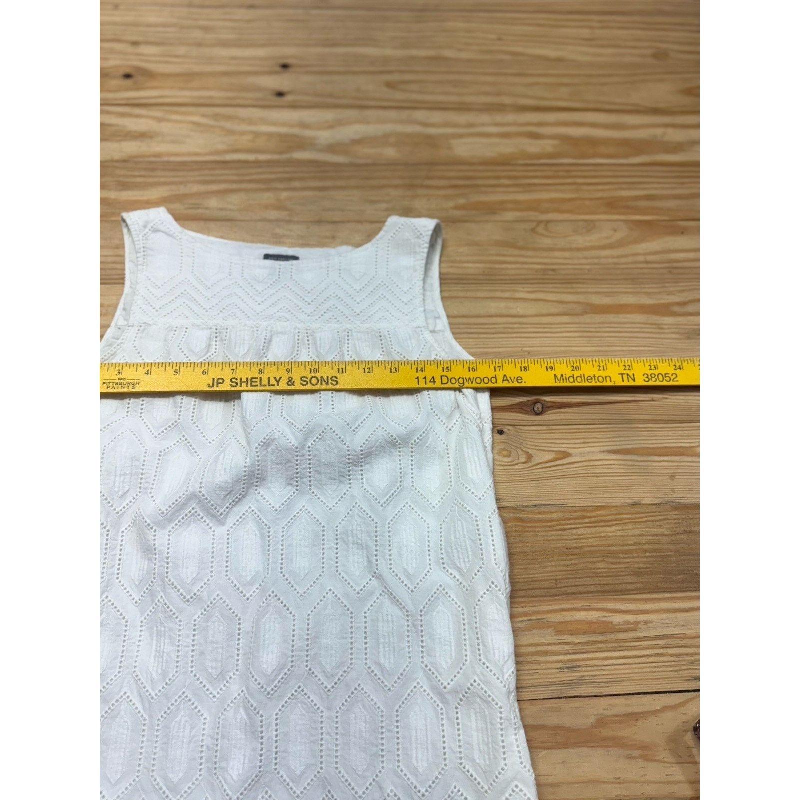 Ann Taylor Ann Taylor White Sleeveless Eyelet Cotton Dress Women’s Sz 4 Size S / US 4 / IT 40 - 4 Thumbnail