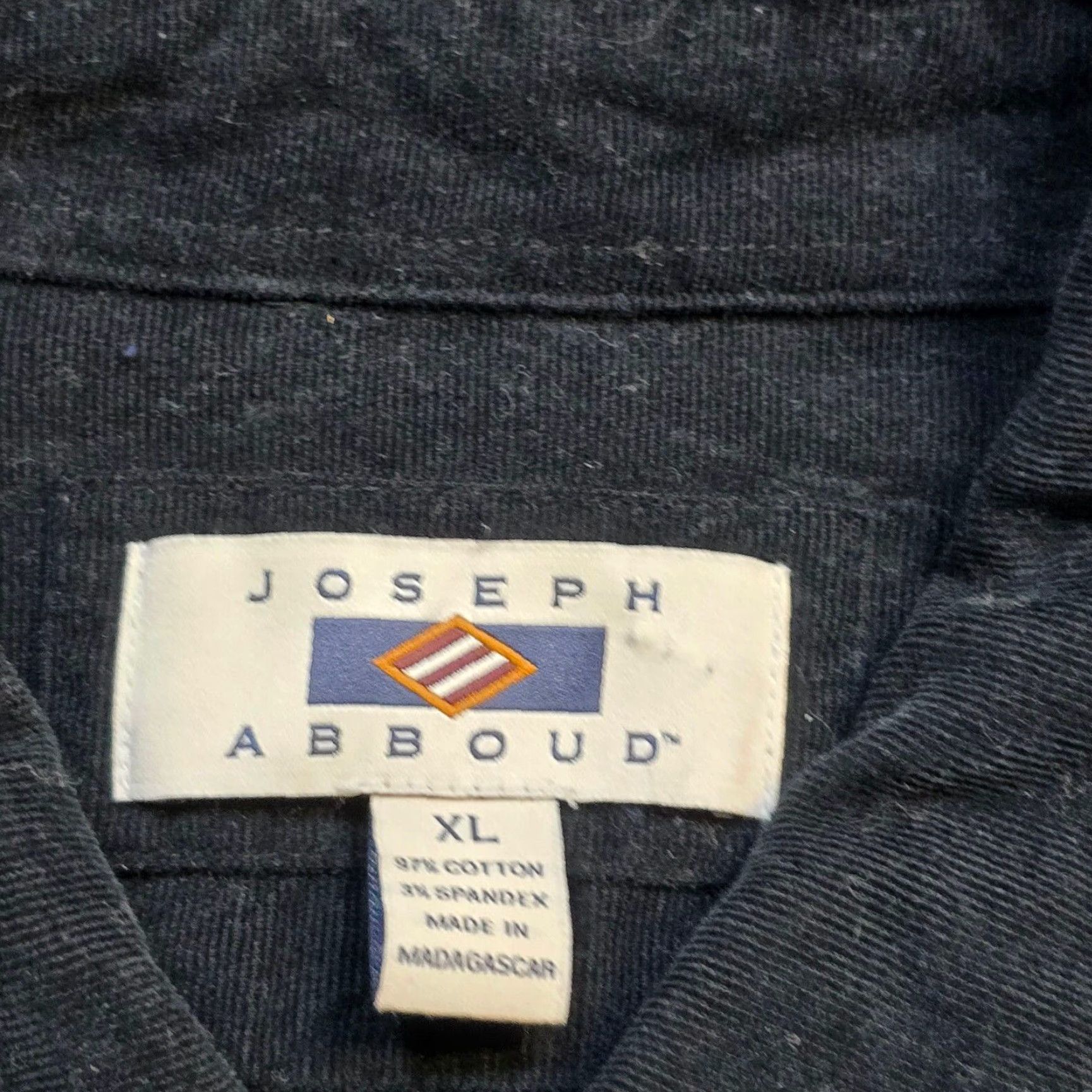 Joseph Abboud Joseph Abboud Shirt Mens XL Black Corduroy Button Long Sleeve Casual Career Size US XL / EU 56 / 4 - 4 Thumbnail