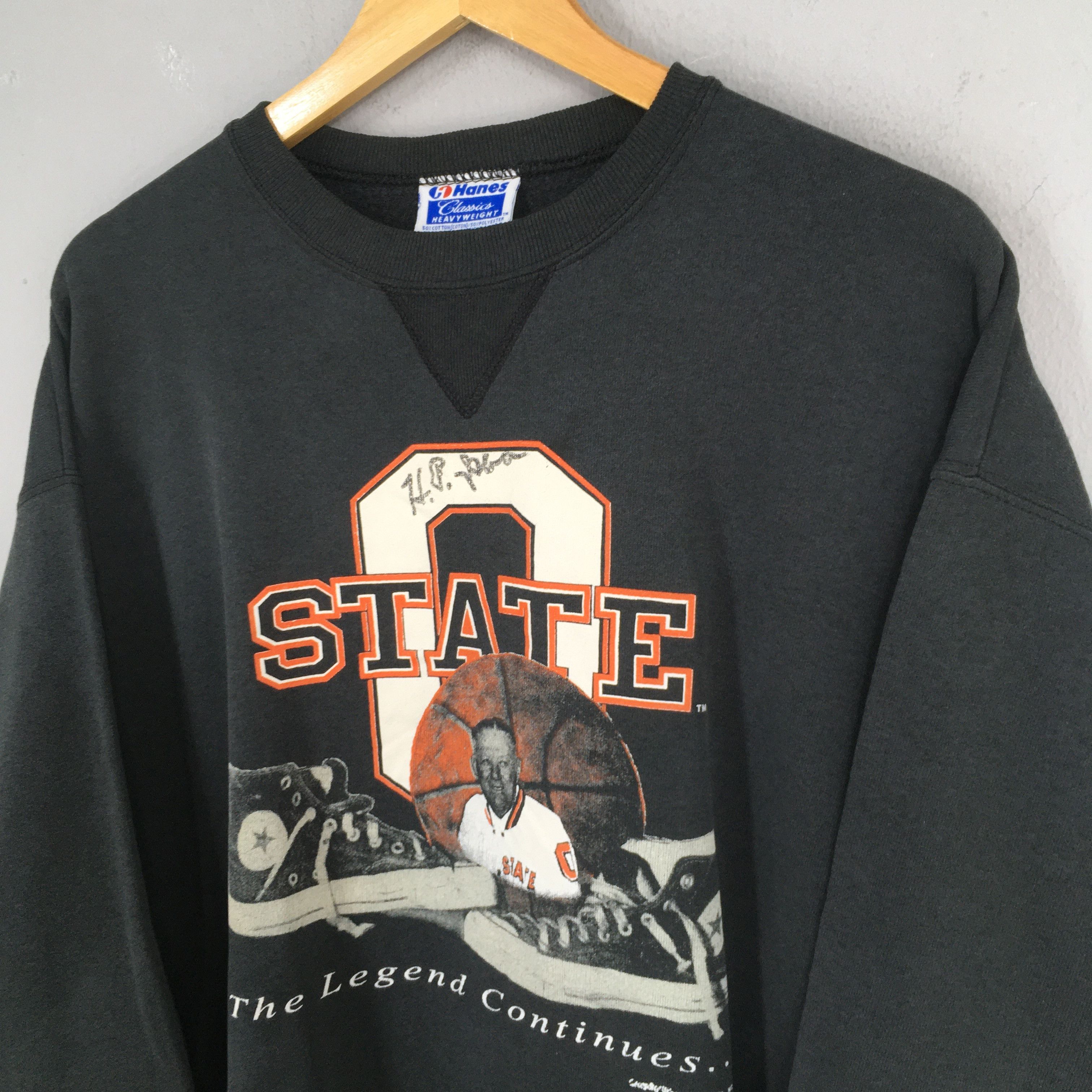 Hanes × NCAA Vintage 90s Oklahoma Sooners Basketball Sweatshirt 2XLarge Size US XXL / EU 58 / 5 - 3 Thumbnail