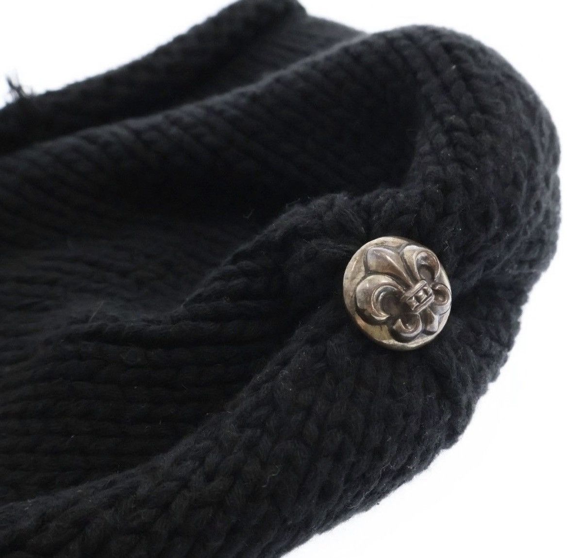 Chrome Hearts Chrome Hearts Black/Silver Flare Beanie Size ONE SIZE - 6 Thumbnail