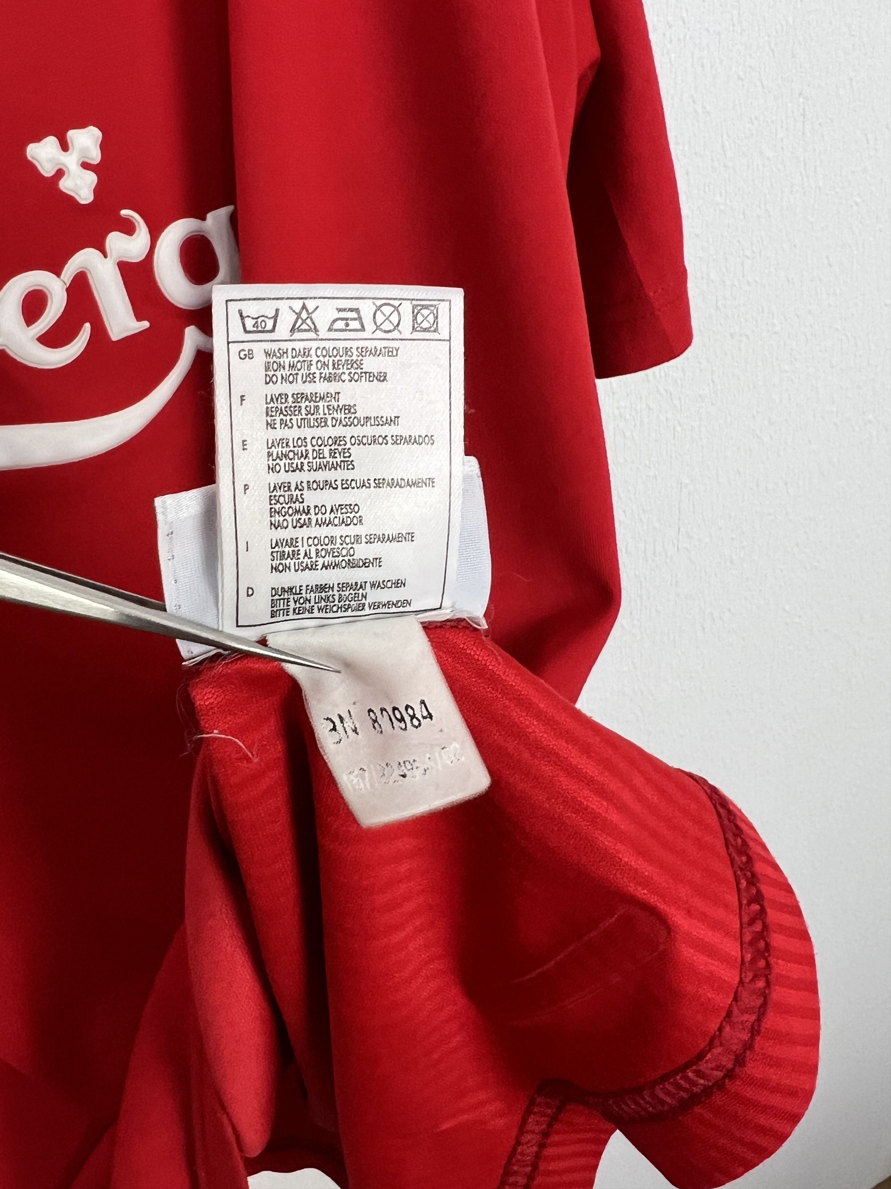Reebok Liverpool Home football shirt 2002 Soccer Reebok Jersey Mens Size US XXL / EU 58 / 5 - 12 Thumbnail
