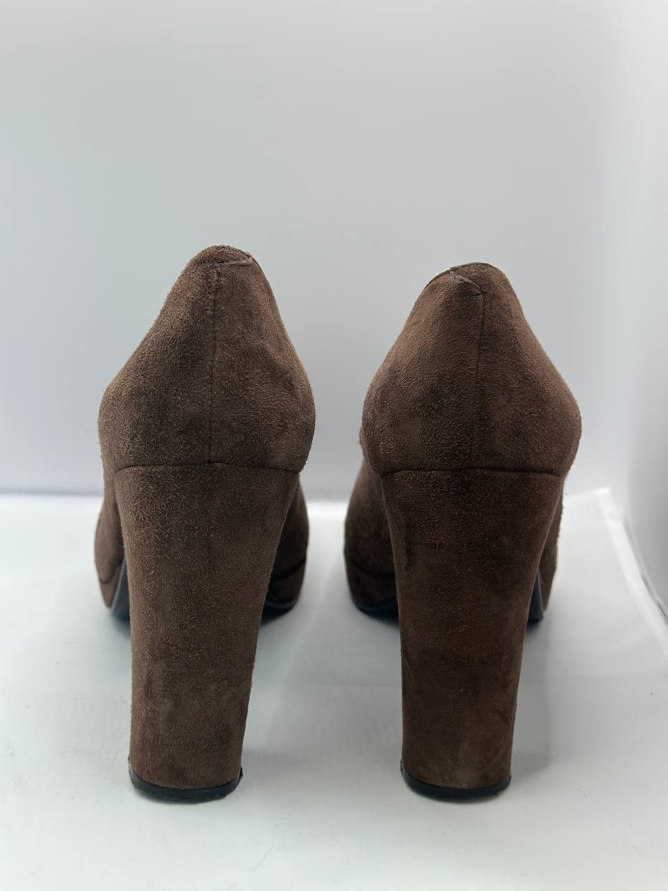 Katharine Hamnett London Katharine Hamnett London Brown Suede Block Heels Size US 8.5 / IT 38.5 - 5 Thumbnail