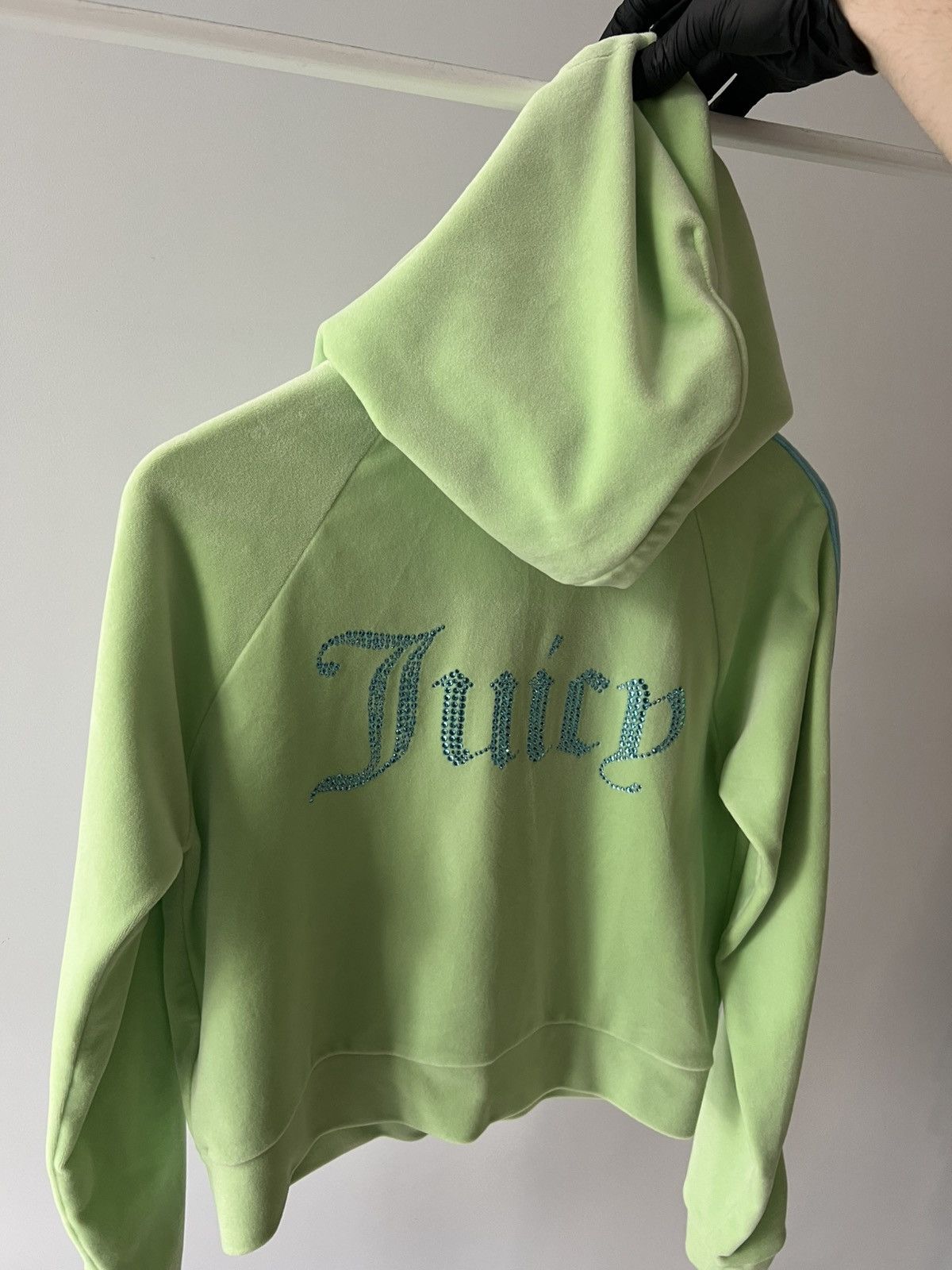 Juicy Couture Juicy Couture Women's Green Madison Hoodie Velour Medium Size M / US 6-8 / IT 42-44 - 10 Thumbnail