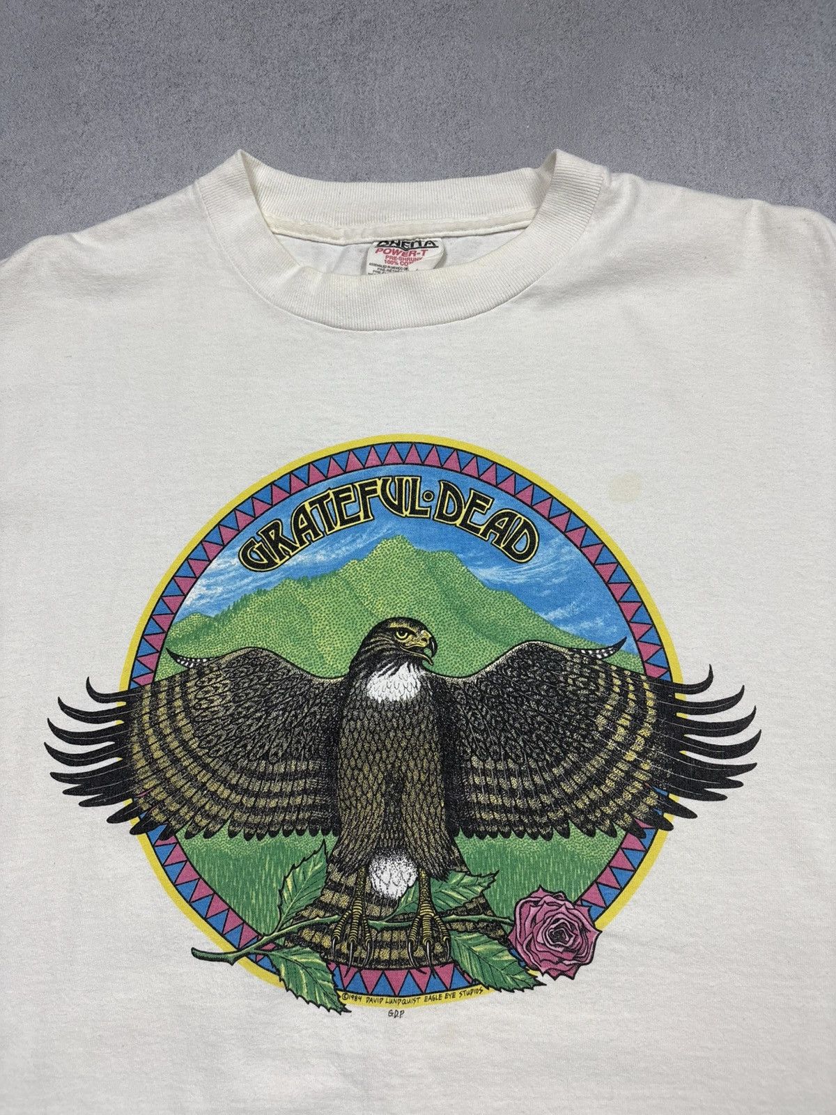 Band Tees Vintage 1984 Grateful Dead Eagle David Lundquist 90s T-Shirt Size US XL / EU 56 / 4 - 10 Thumbnail