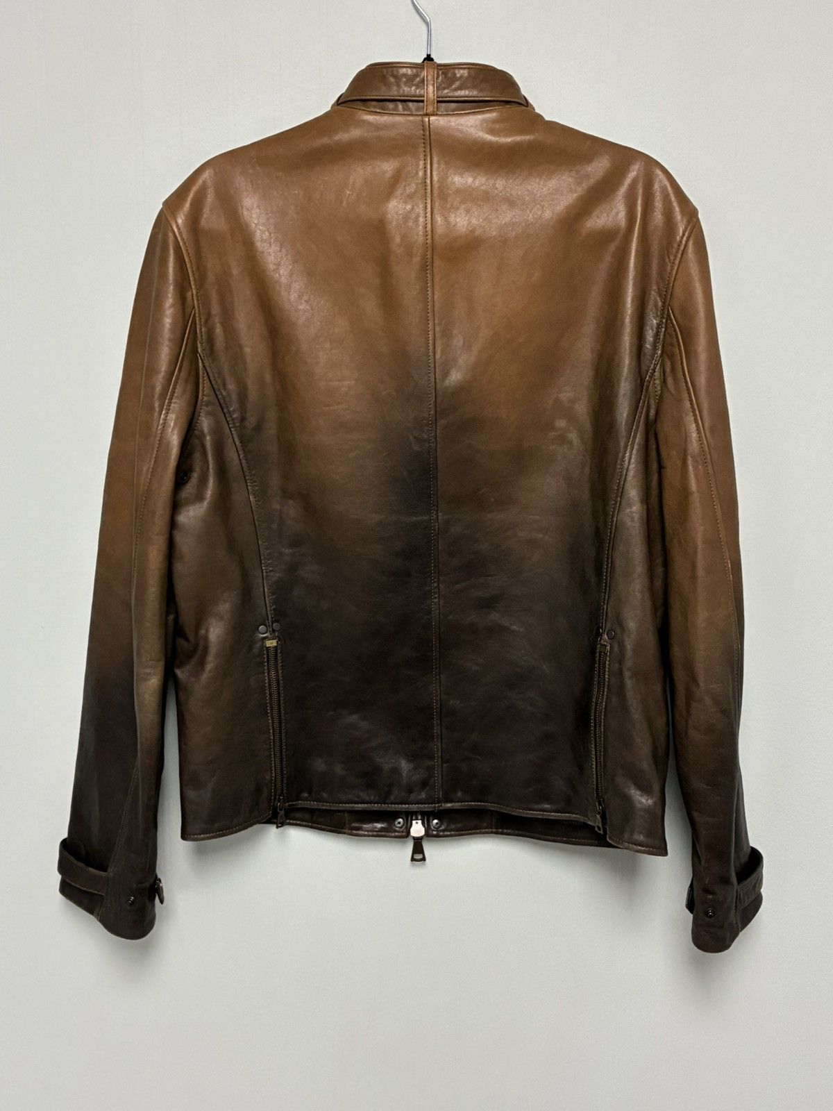 John Varvatos Gradient Lambskin Moto Jacket EU 48 USA 38 Size US M / EU 48-50 / 2 - 12 Thumbnail