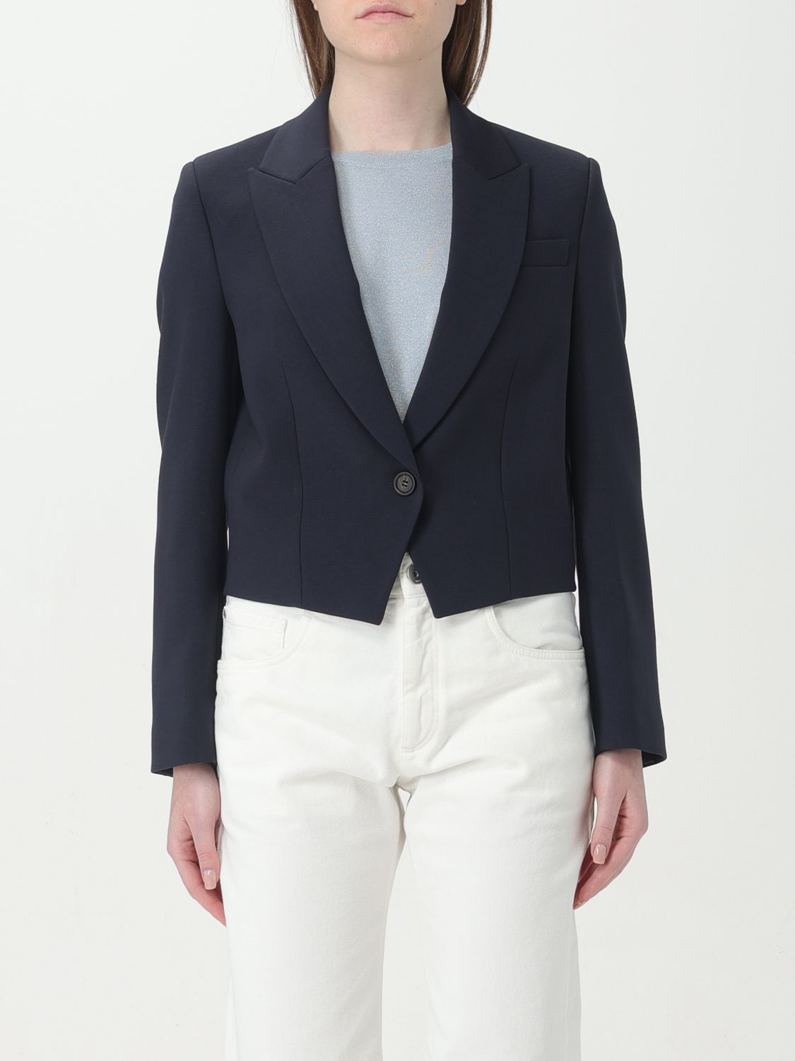 image of Brunello Cucinelli Blazer Woman Blue, Women's (Size XS)