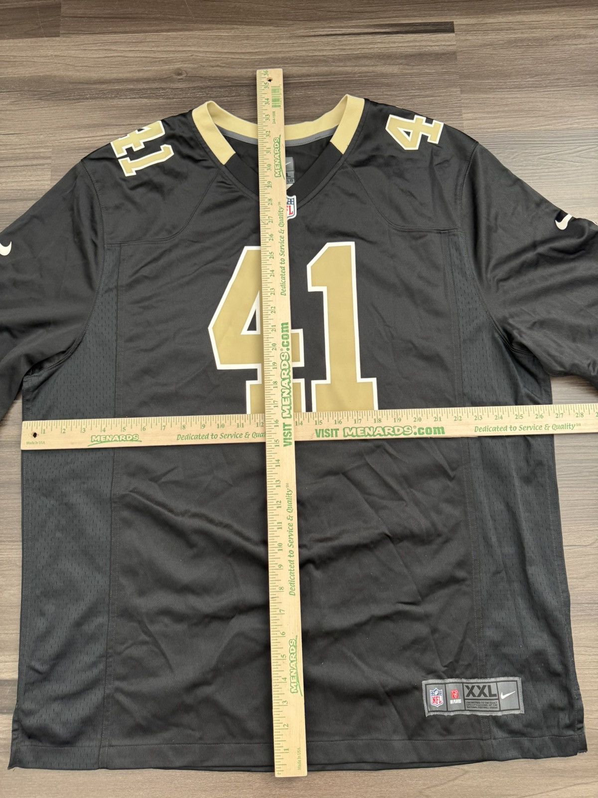 Nike New Orleans Saints Alvin Kamara #41 NFL On Field Game Jersey Size US XXL / EU 58 / 5 - 7 Thumbnail