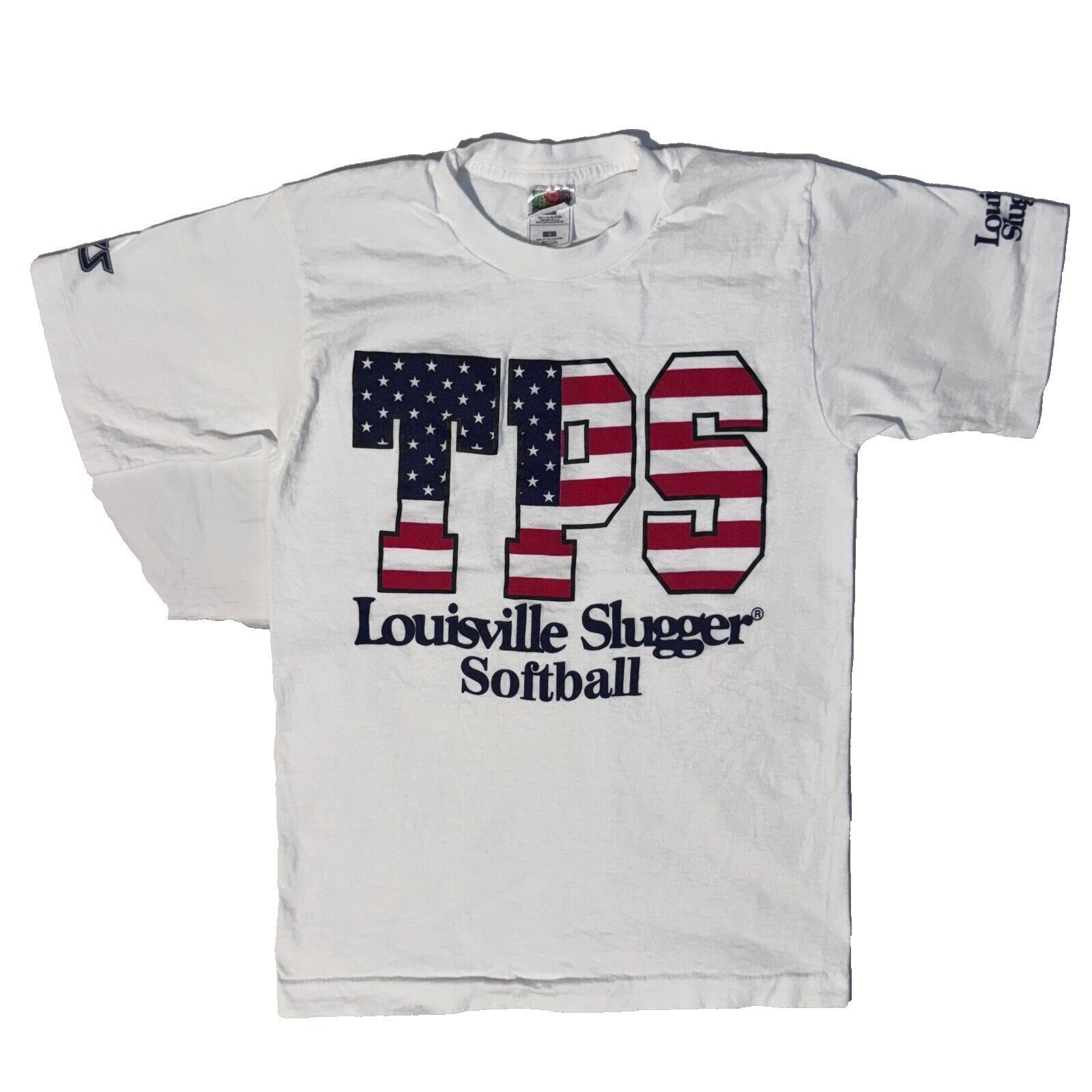 Fruit Of The Loom Vintage Louisville Slugger TPS Softball Tshirt - S USA White Size US S / EU 44-46 / 1 - 1 Thumbnail
