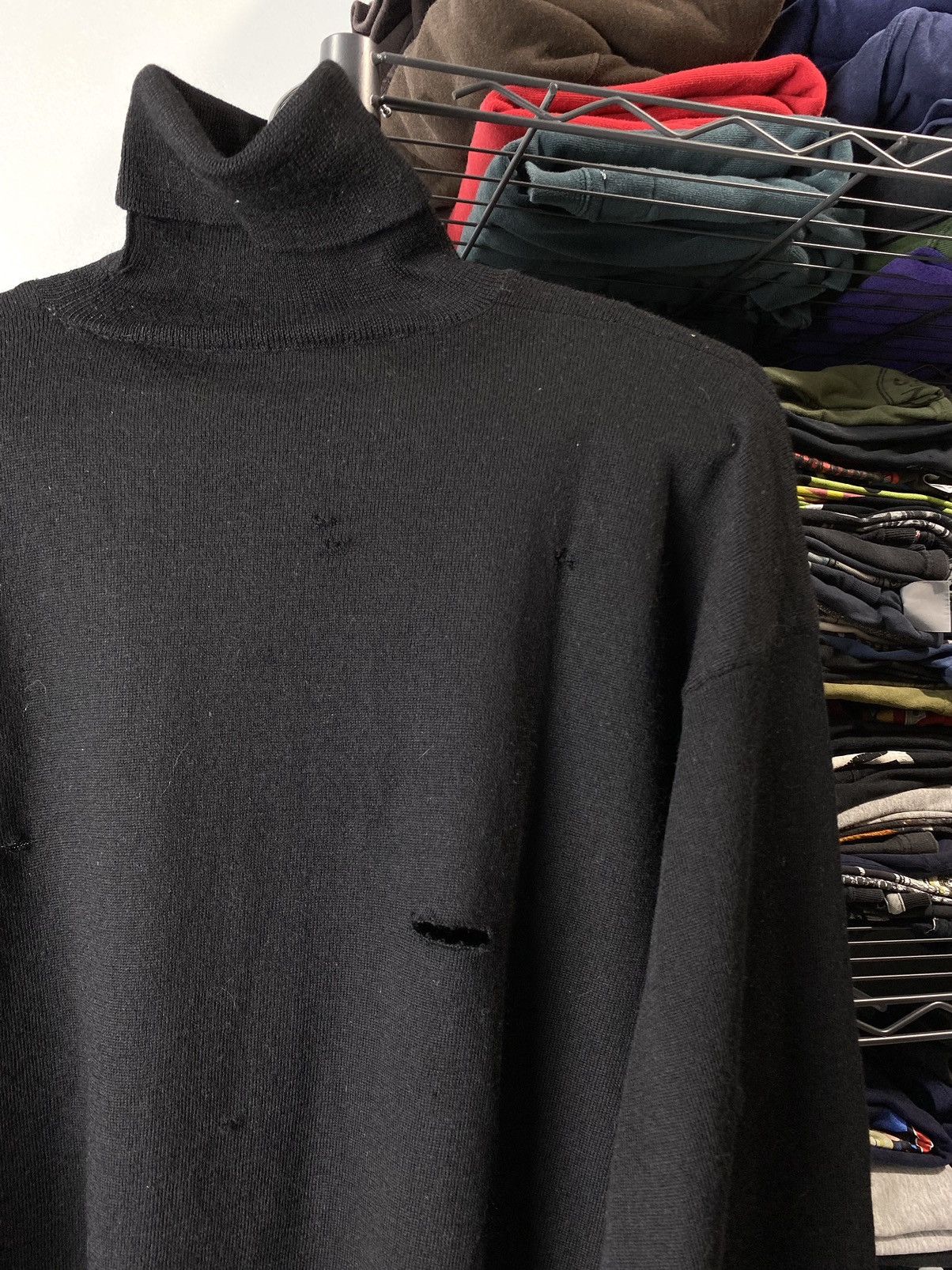 Kenzo Vintage Kenzo Homme Distressed Sweater Luxury Size US XL / EU 56 / 4 - 10 Thumbnail