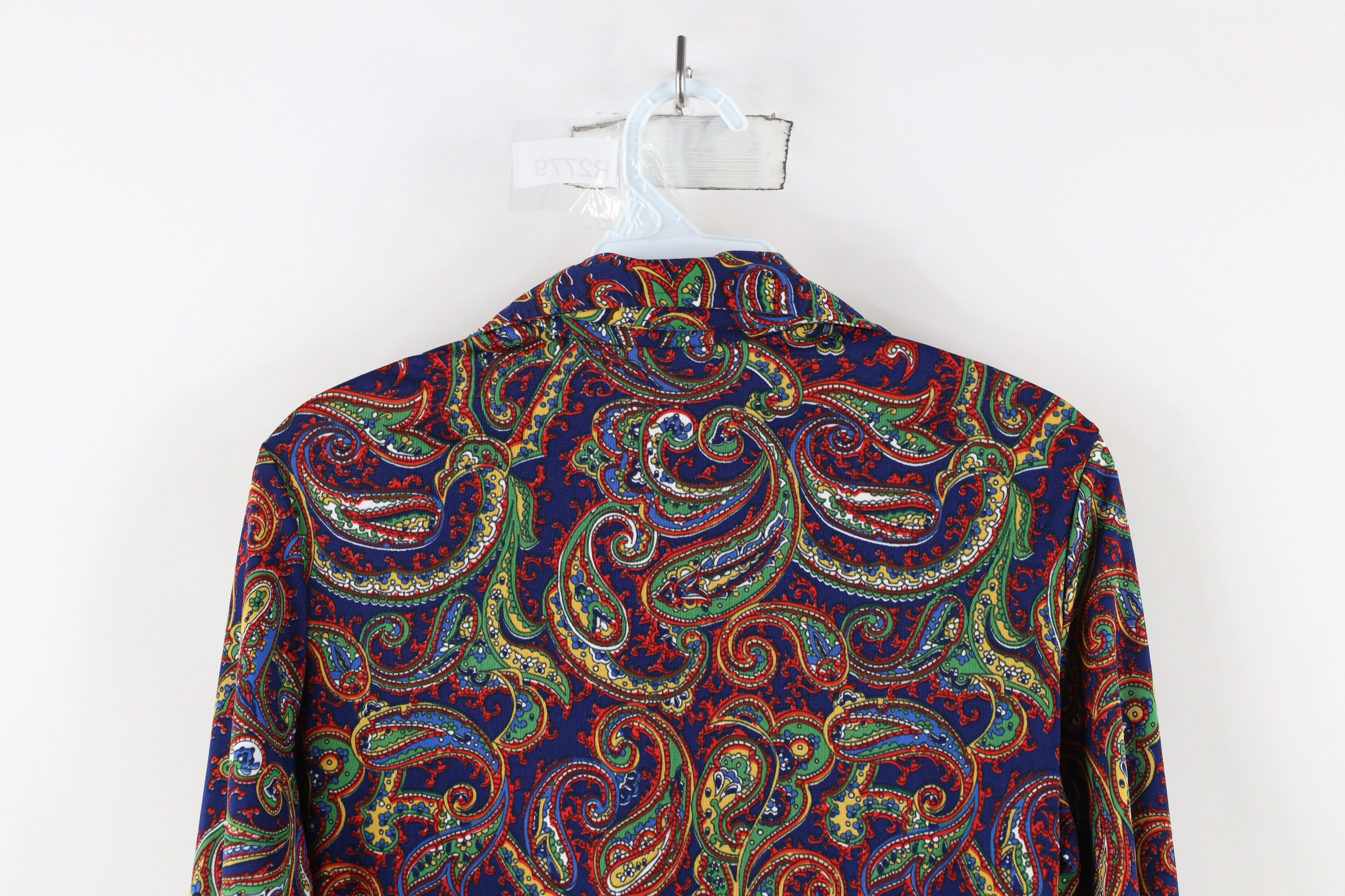 Vintage Vintage 60s 70s Streetwear Knit Collared Button Shirt Size XL / US 12-14 / IT 48-50 - 8 Thumbnail