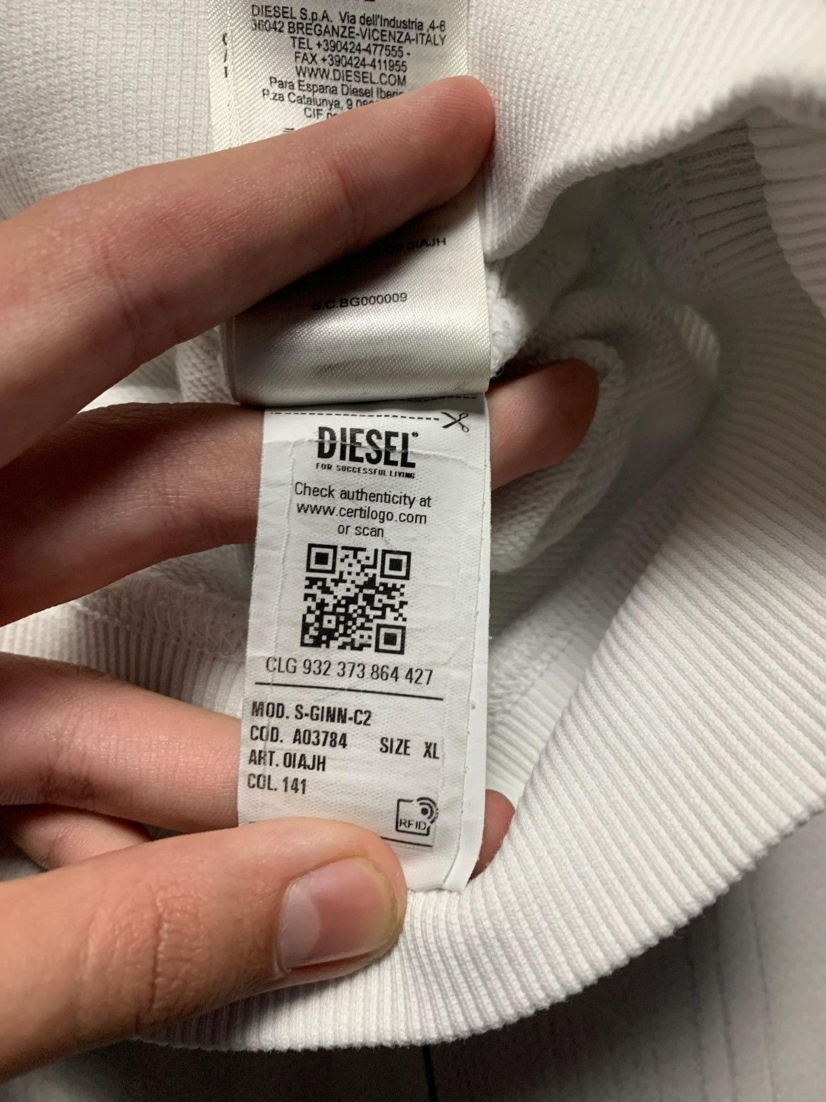 Diesel × Vintage Vintage Diesel sweatshirt logo size XL like Ford Size US XL / EU 56 / 4 - 6 Thumbnail