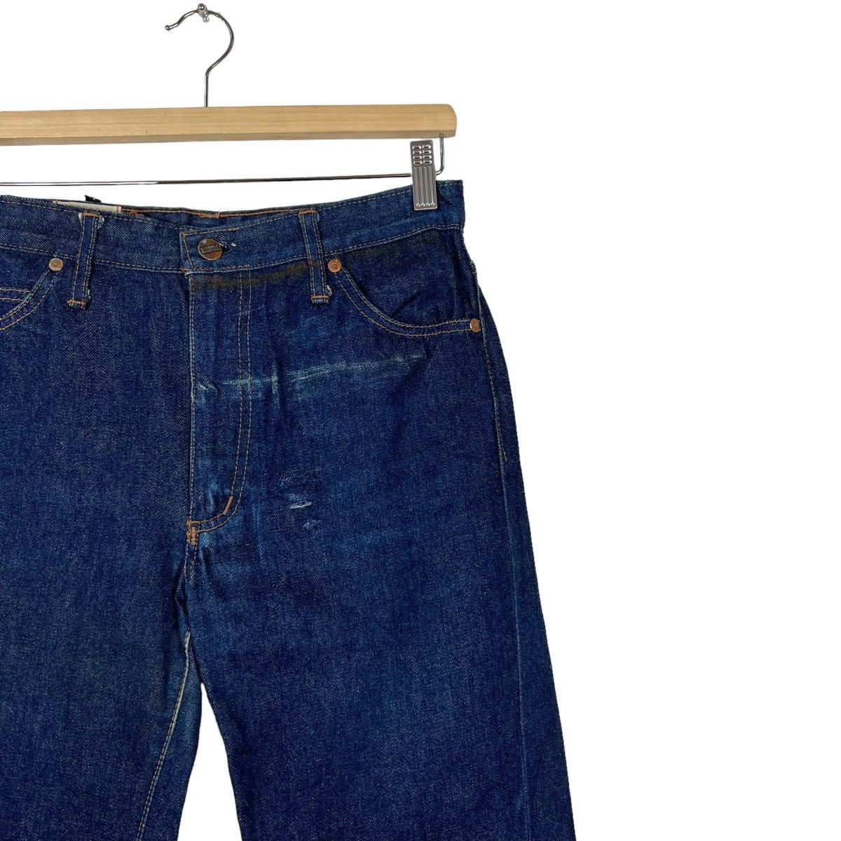 Vintage 🔥 VINTAGE 1970s BIG BELL DENIM JEANS Size US 30 / EU 46 - 4 Thumbnail