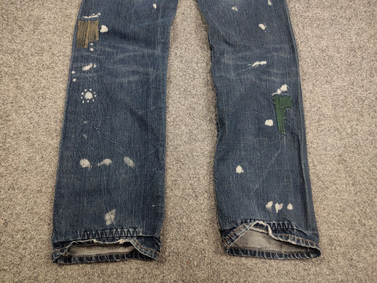 Japanese Brand VTG Y2K Japan Kick Distressed Faded Stretch Thunder Jeans Size US 34 / EU 50 - 13 Thumbnail