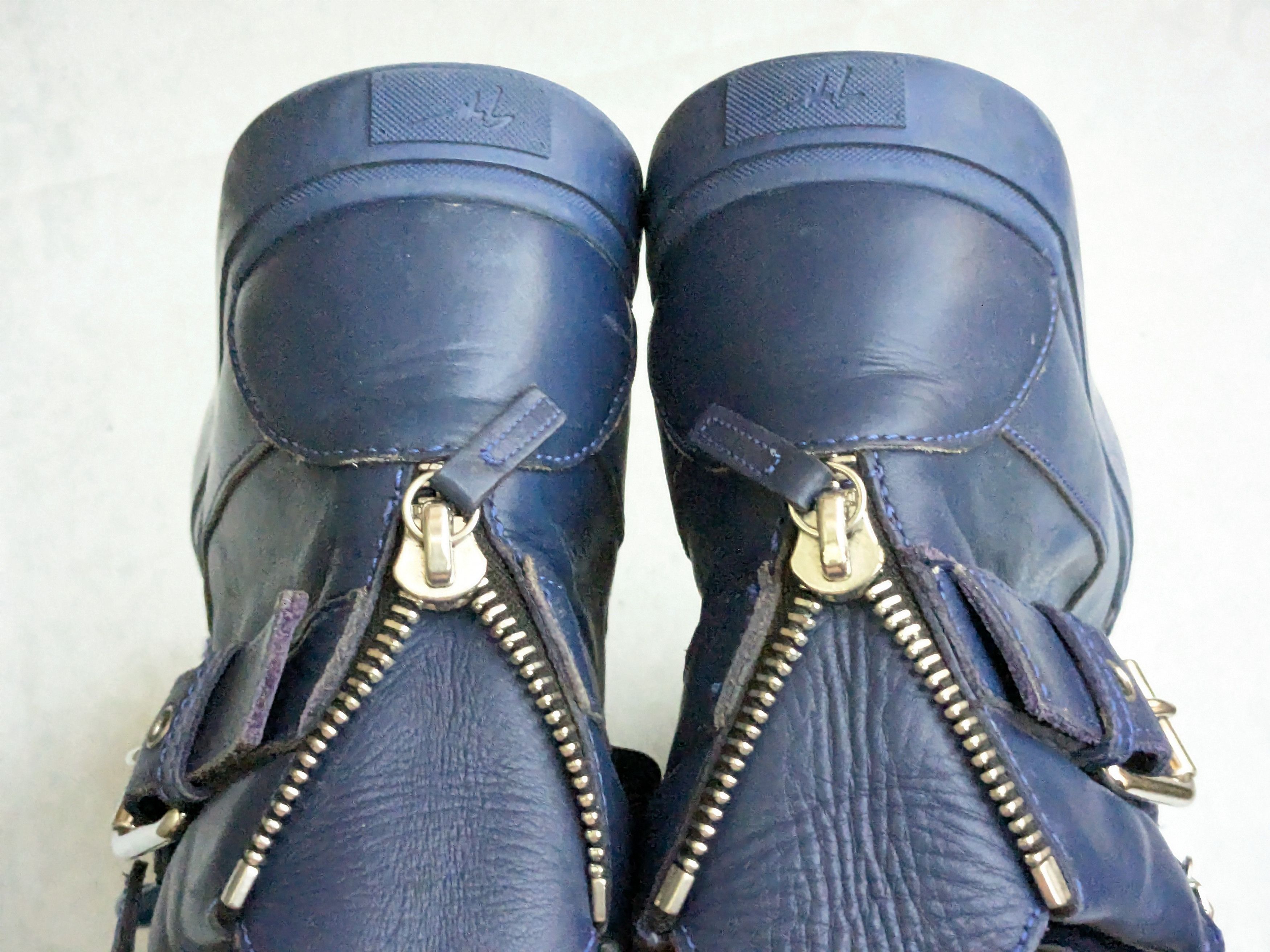 Giuseppe Zanotti Giuseppe Zanotti Chain Sneakers Blue 10 43 High Tops Leather Size US 10 / EU 43 - 14 Thumbnail