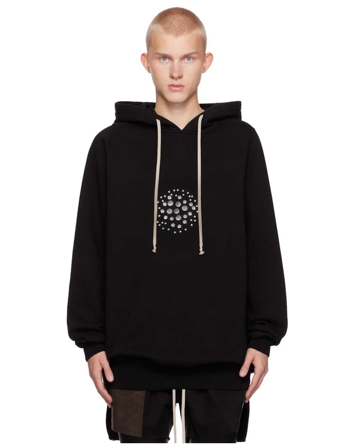 Rick Owens RICK OWENS Black Porterville Orb Studs Hoodie Size US L / EU 52-54 / 3 - 1 Thumbnail
