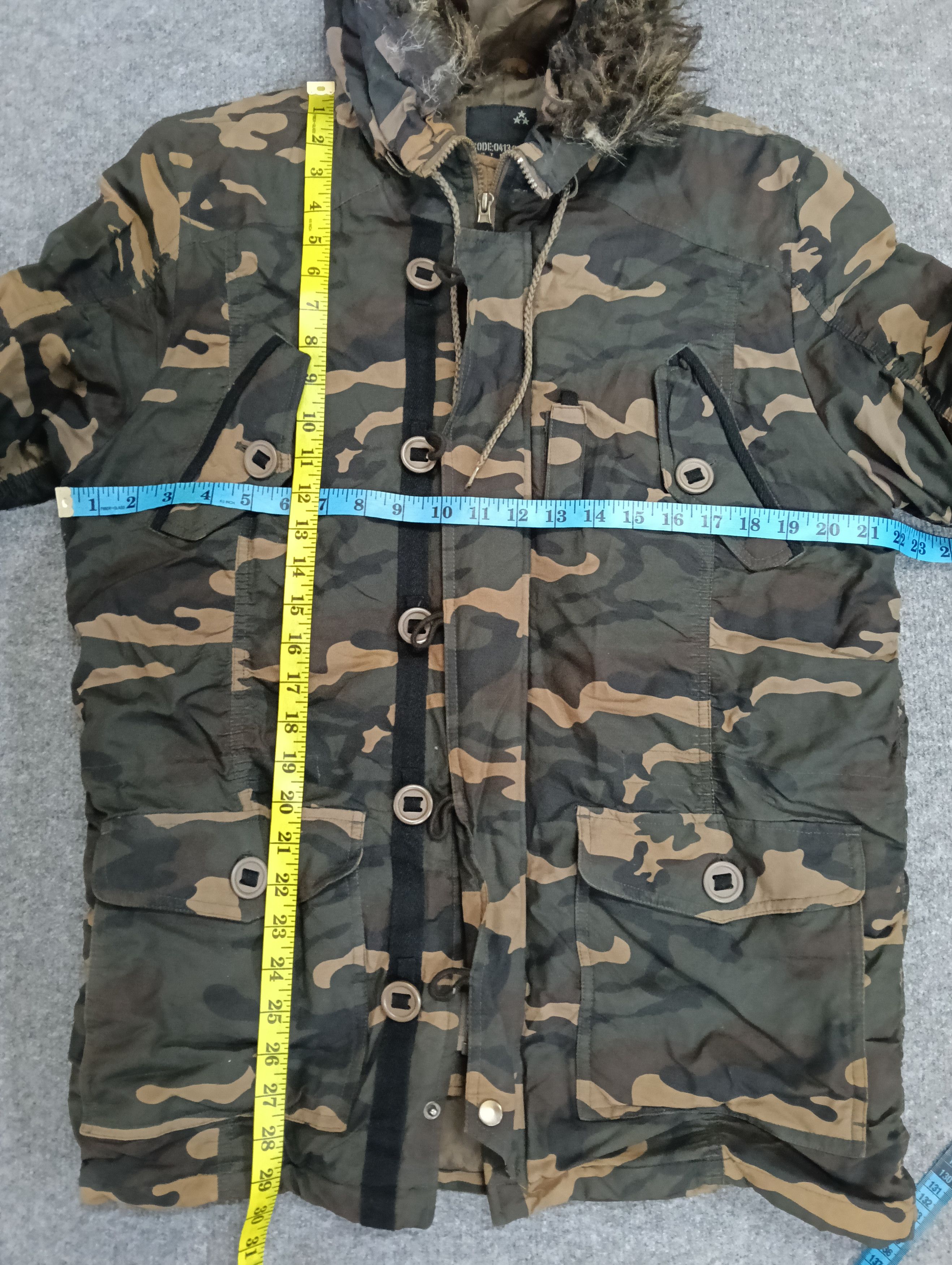 Japanese Brand Vintage Art Barn Tiger stripe camo N- 3B Parka jacket. Size US L / EU 52-54 / 3 - 3 Thumbnail