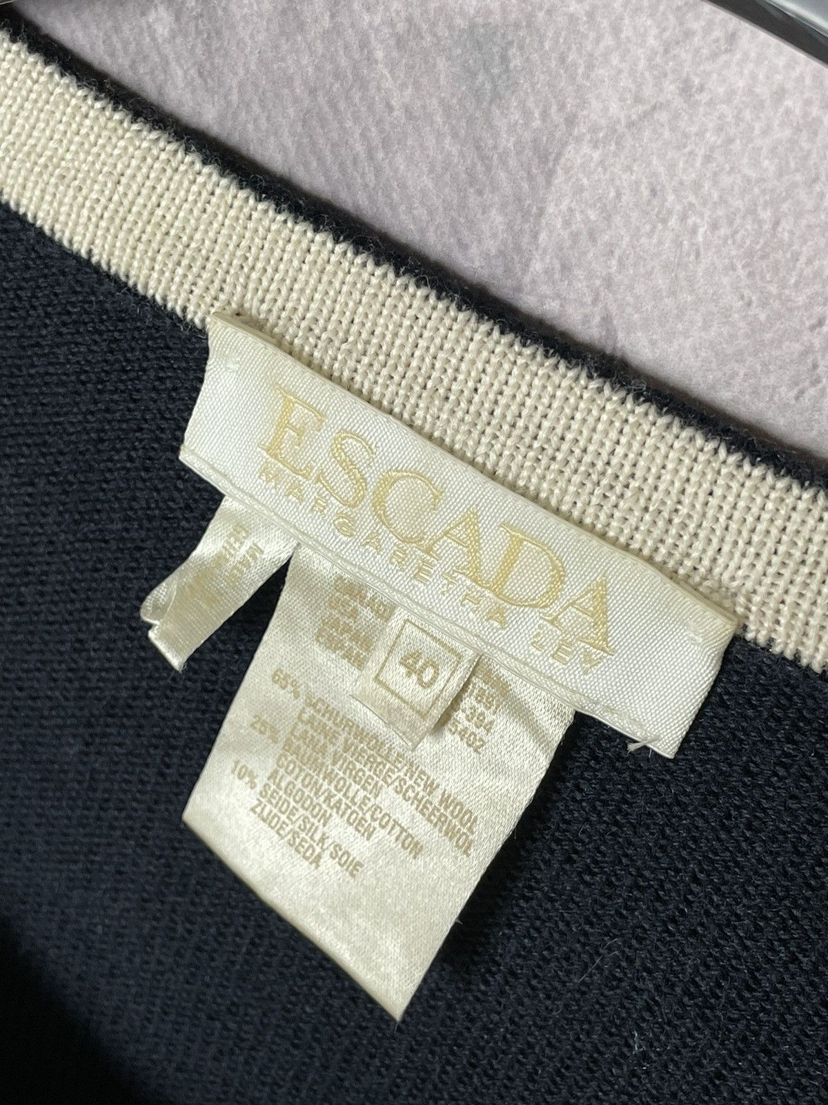 Designer × Escada Escada Wool Luxury Long Sweater Knitwear Rare Design Y2K Size M / US 6-8 / IT 42-44 - 8 Thumbnail