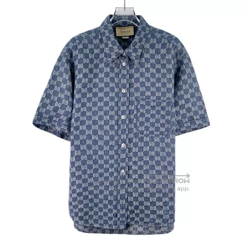 Gucci Gucci Blue logo jacquad full print linen lapel single-brea Size US XS / EU 42 / 0 - 1 Thumbnail