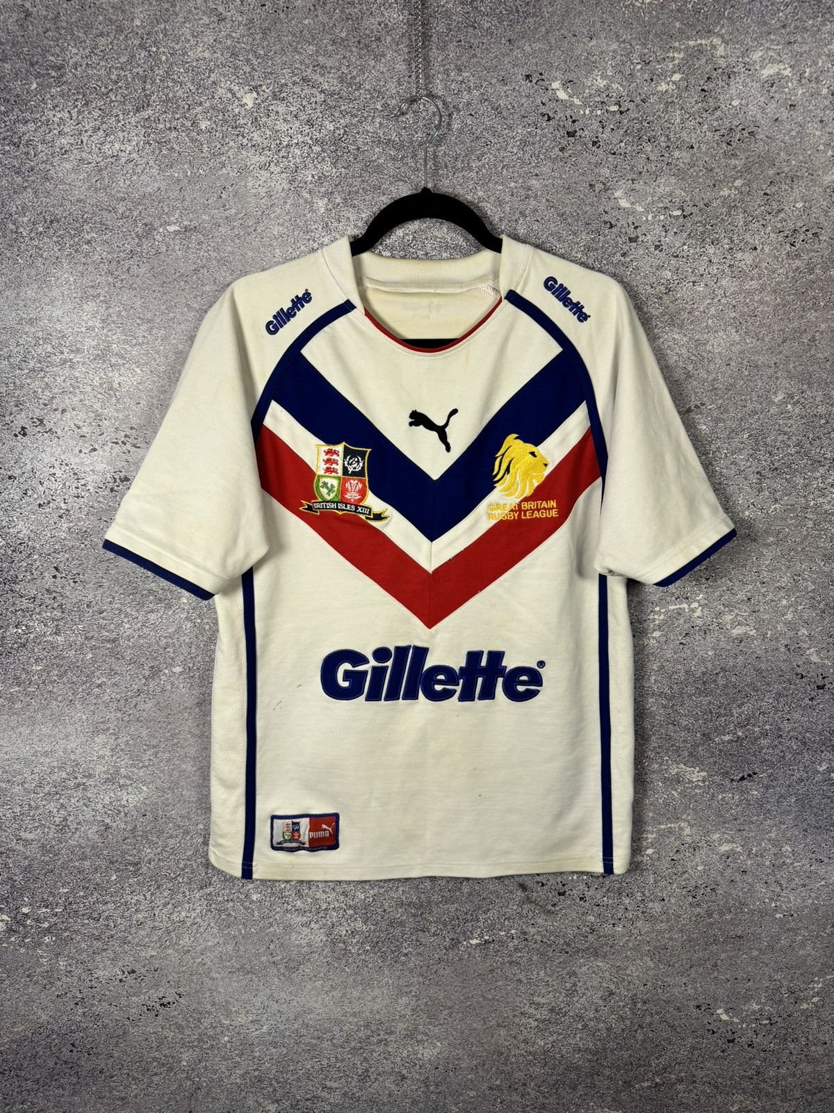 Puma × Vintage GREAT BRITAIN RUGBY LEAGUE BRITISH ISLES 2007 rugby JERSEY Size US S / EU 44-46 / 1 - 1 Thumbnail