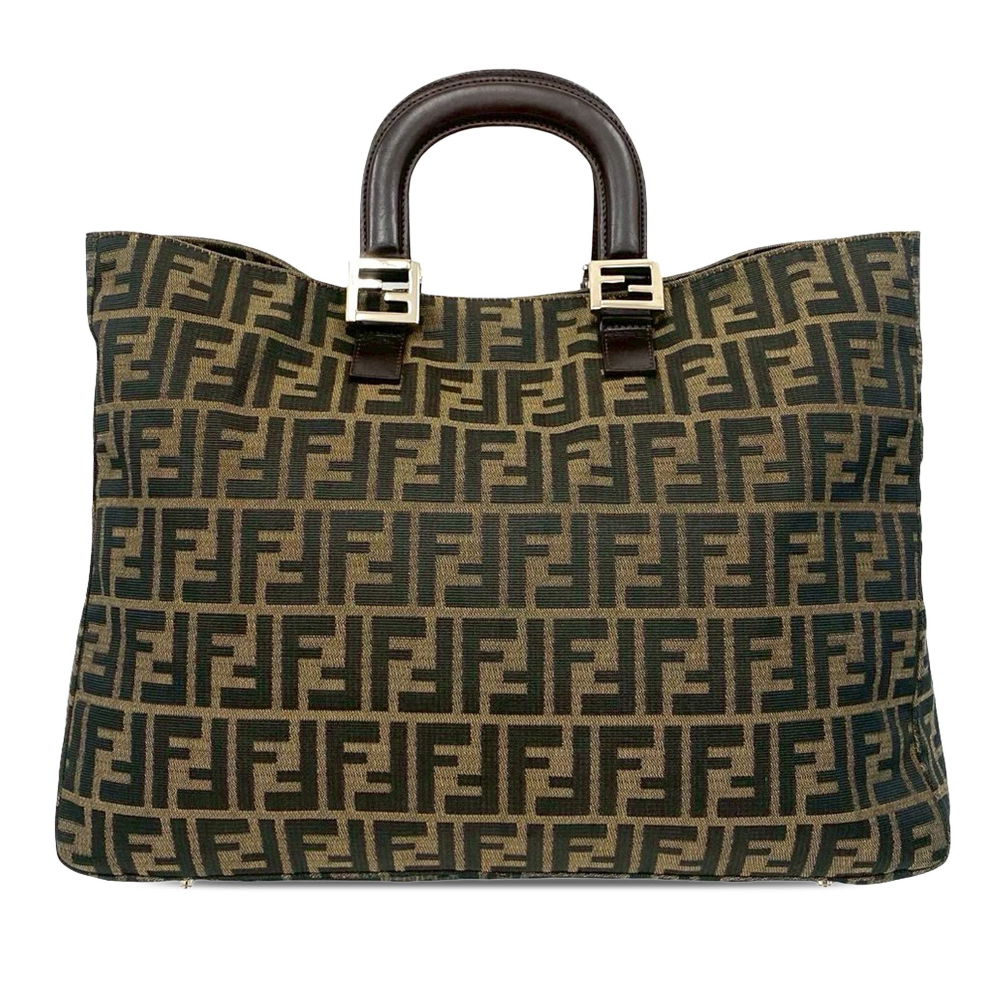 Fendi Fendi Large Zucca Canvas Twins Tote Size ONE SIZE - 1 Thumbnail