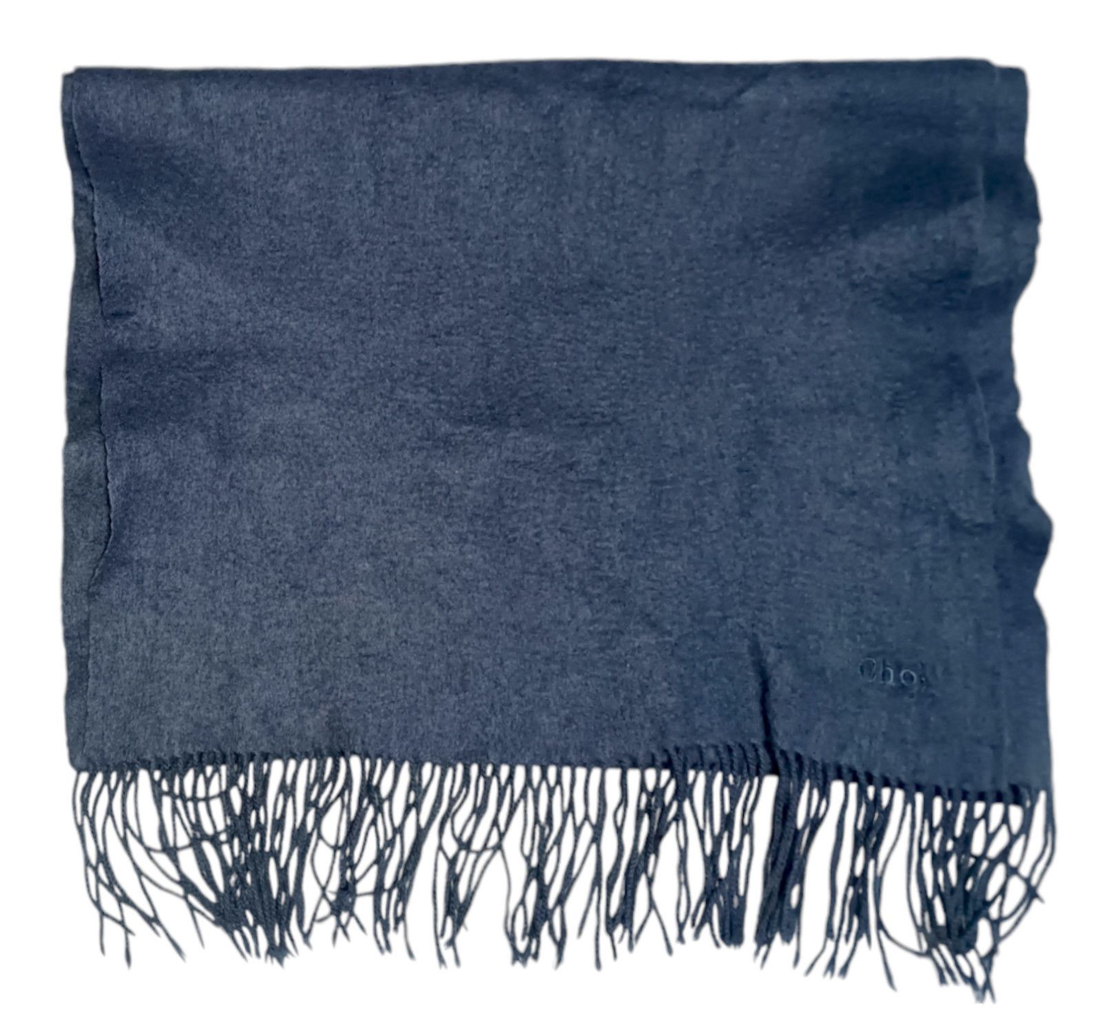 Chloe CHLOE PARIS Vintage Long Blue Wool with Cashmere feel Scarf Size ONE SIZE - 8 Thumbnail