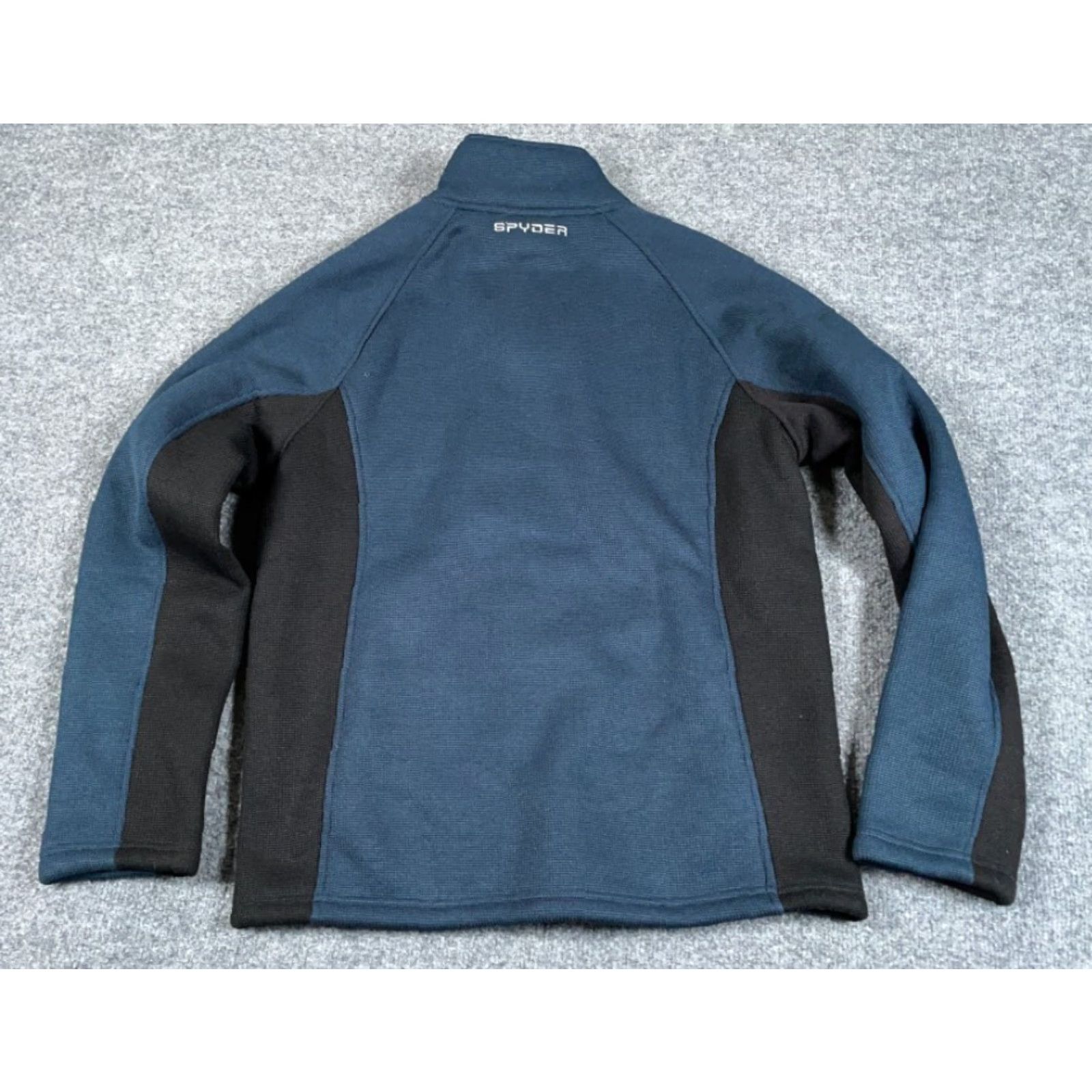 Spyder Spyder Foremost Jacket Adult M Blue Sherpa Lined Zip Short Stand-Up Collar Embroidered 90s Retro Fleece Size US M / EU 48-50 / 2 - 2 Thumbnail