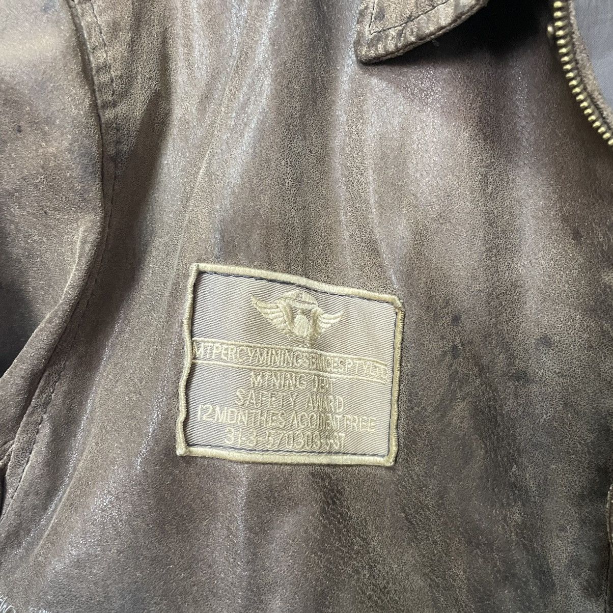 Other Vintage F-19 Usa 90s leather Ma1 Bomber Flight Jacket Size US M / EU 48-50 / 2 - 6 Thumbnail