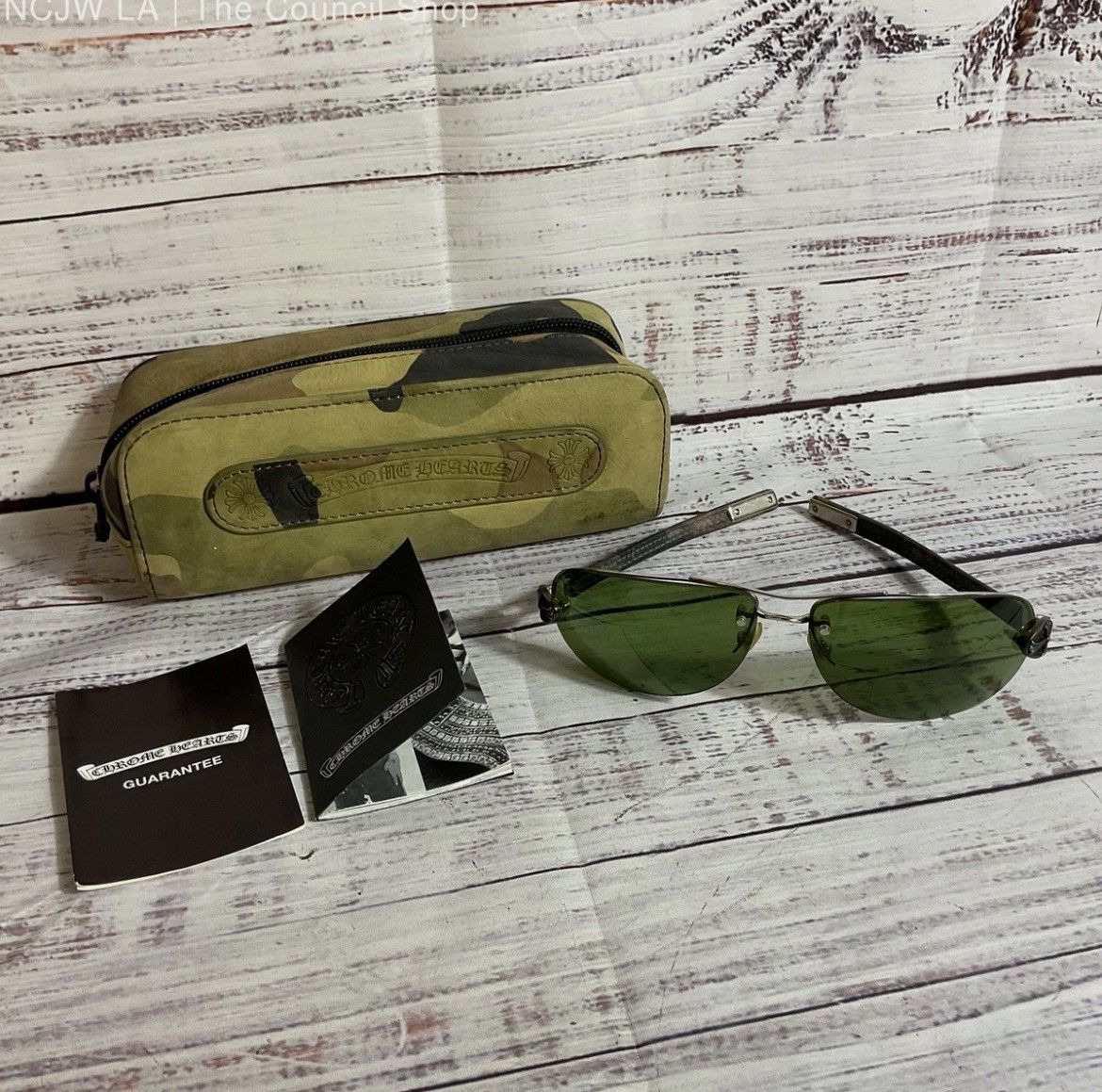Chrome Hearts Chrome hearts leather camo sunglasses Size ONE SIZE - 2 Thumbnail