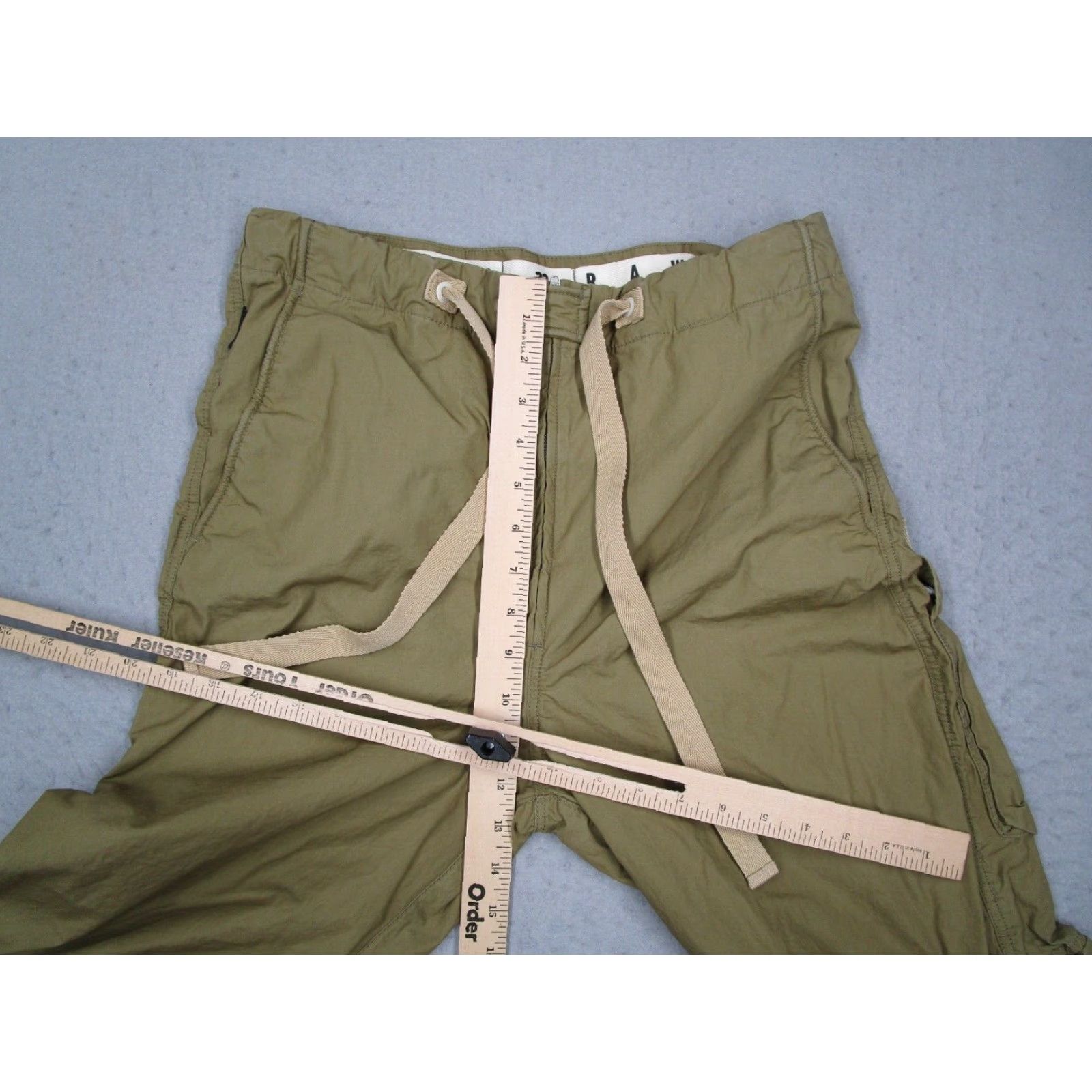 G-Star VINTAGE G-Star Women's Pants Cropped Utility Pants 22 Army Green Casual Workwear Outdoor Size 40" / US 18 - 4 Thumbnail