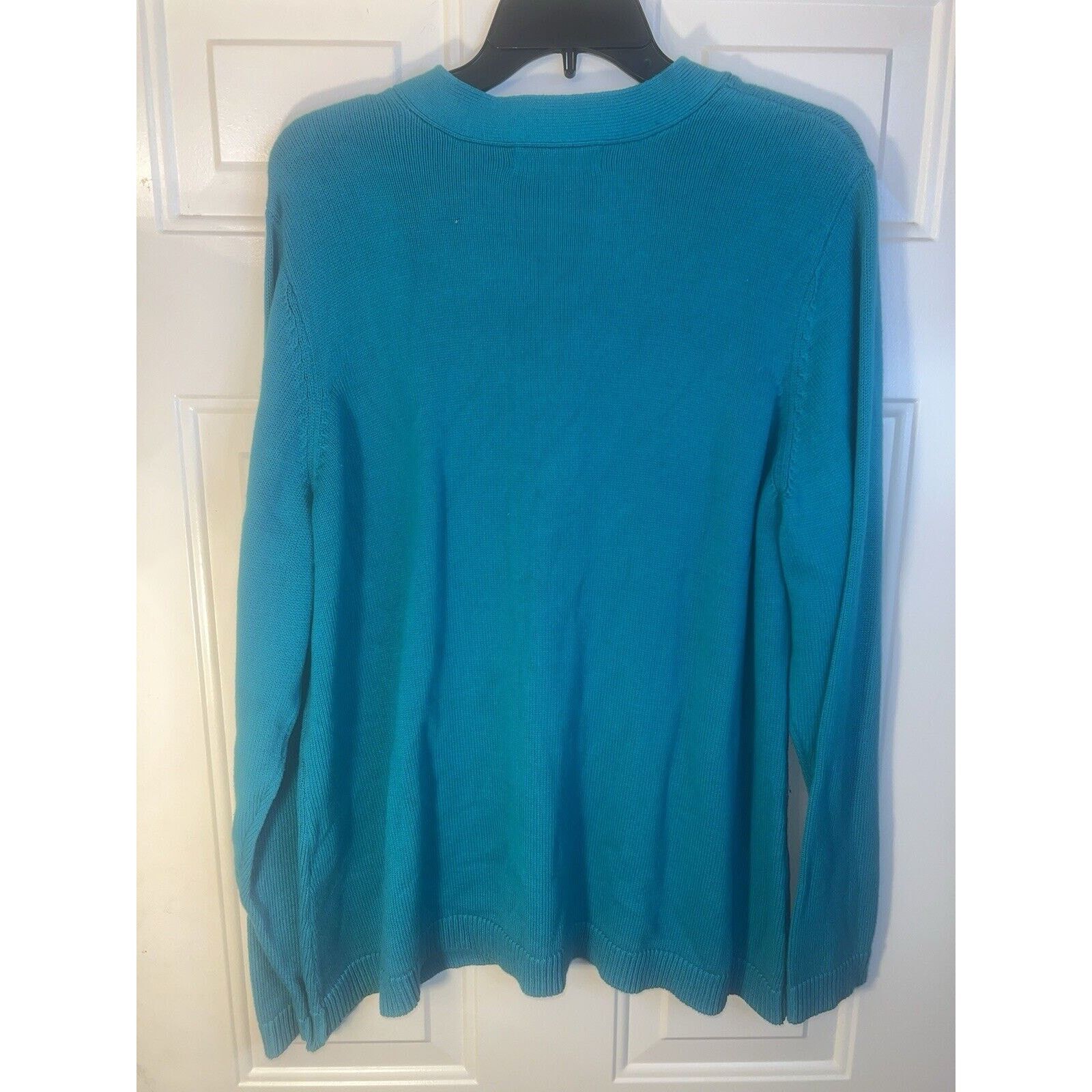 & Other Stories Karen Scott Sweater Women’s Plus Size 2XL V-Neck Green XXL Size XXL / US 16-18 / IT 52-54 - 6 Thumbnail