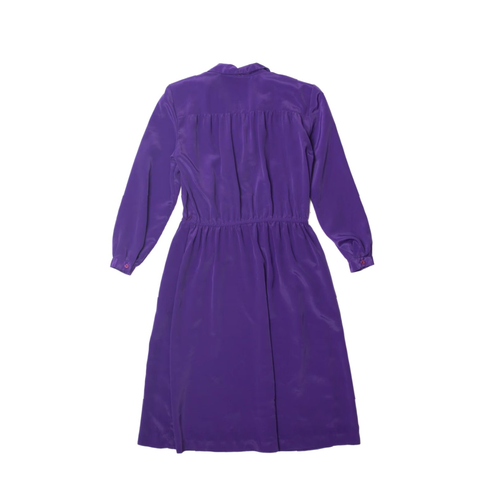 Vintage VINTAGE Kay Brandon Shirt Dress Small Purple Polyester Kay Brandon Womens Size S / US 4 / IT 40 - 3 Thumbnail