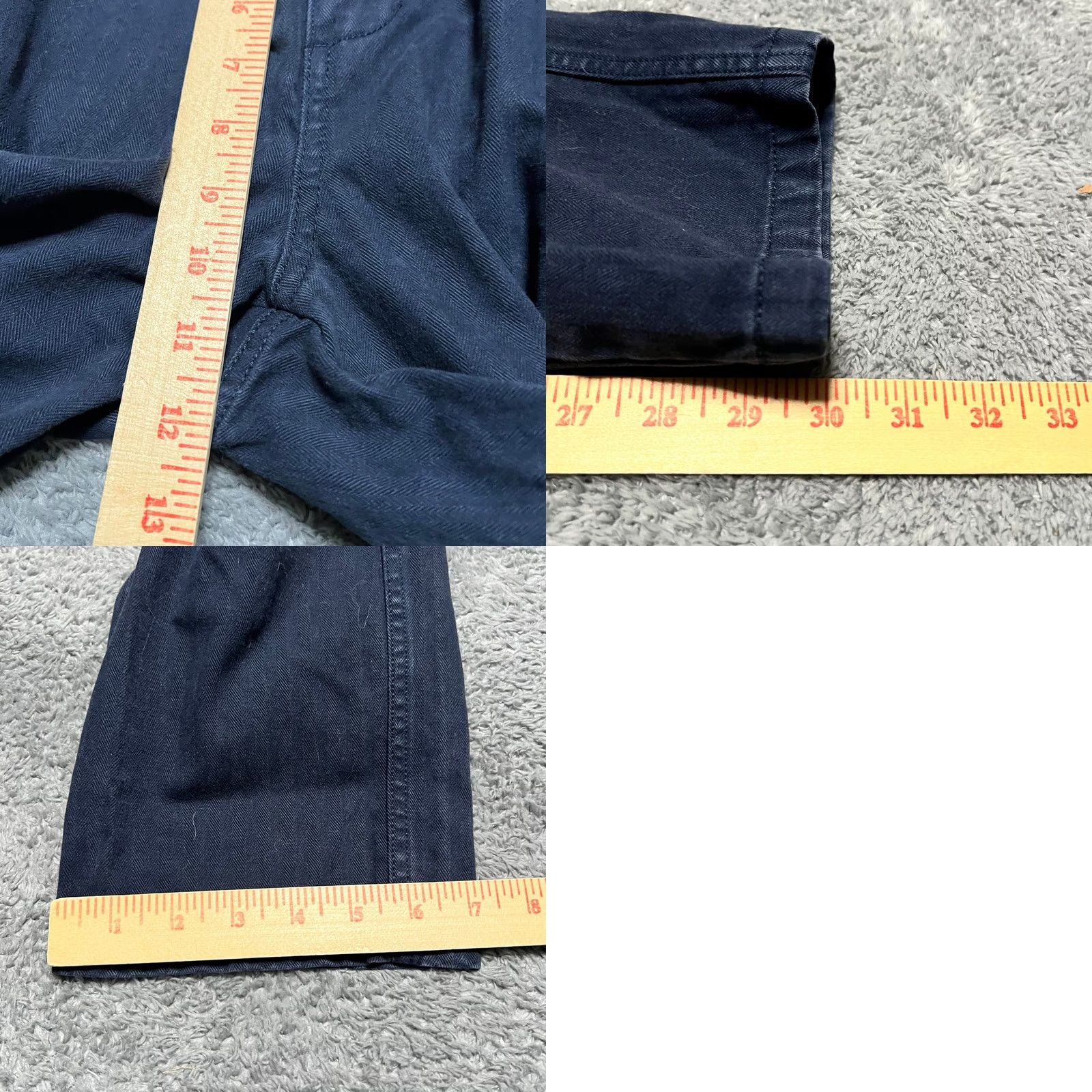 Everlane VINTAGE Everlane Pants Womens 29 30x30 Blue Utility Cargo Organic High Rise Mens Womens Girls Boys Size 29" - 8 Thumbnail