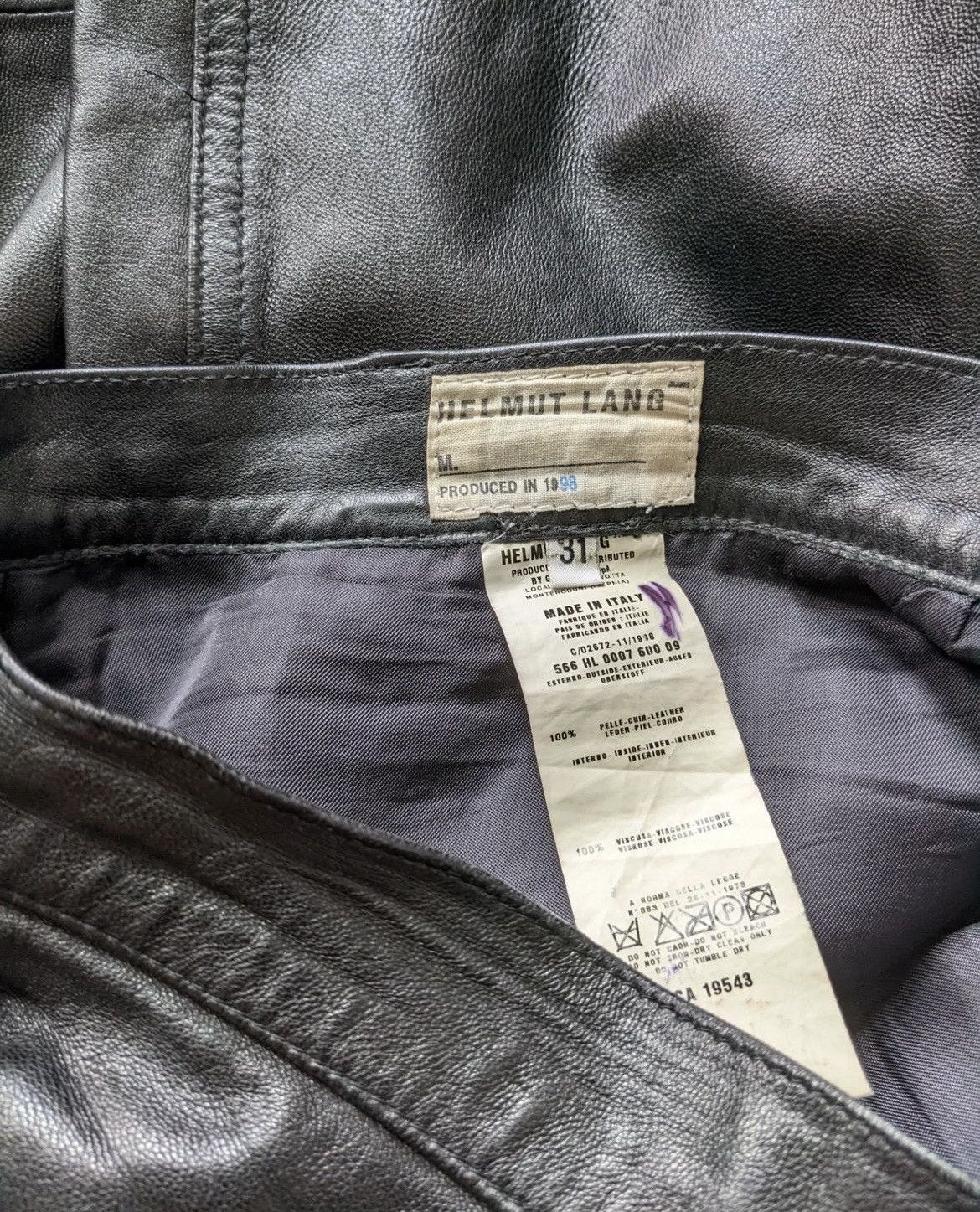 Helmut Lang 1999 Leather Trousers Size US 31 - 4 Thumbnail