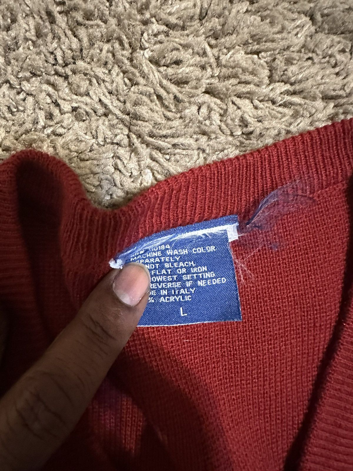 NCAA × Vintage Vintage NCAA Arkansas Razorback vest sweater 90s size large Size US L / EU 52-54 / 3 - 3 Thumbnail