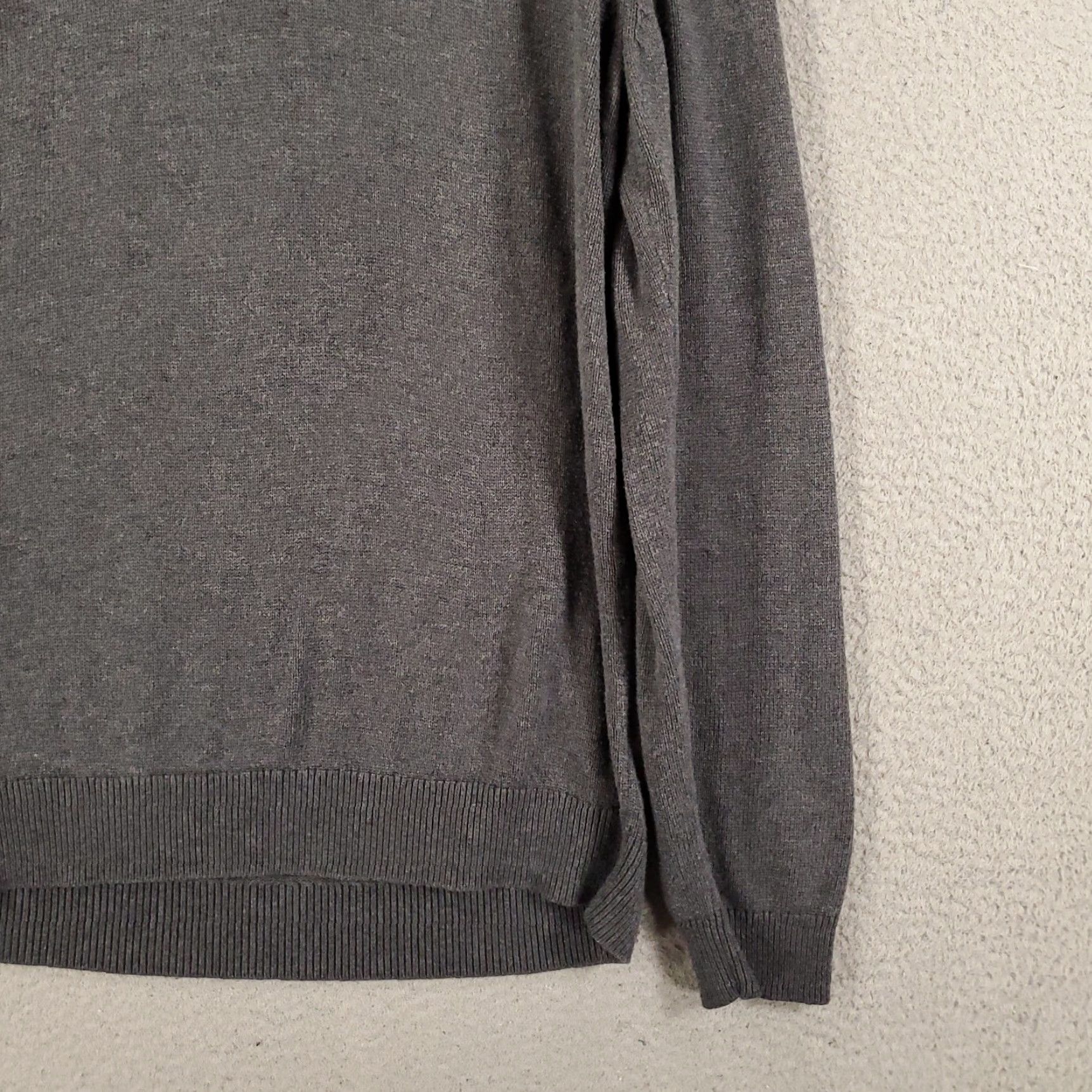 Mizzen+Main Mizzen Main Sweatshirt Mens Large Gray 1/4 Zip Pullover Long Sleeve Mock Neck Knit Nylon Rayon Zip Closure Outdoor Classic Shirt? Size US L / EU 52-54 / 3 - 5 Thumbnail