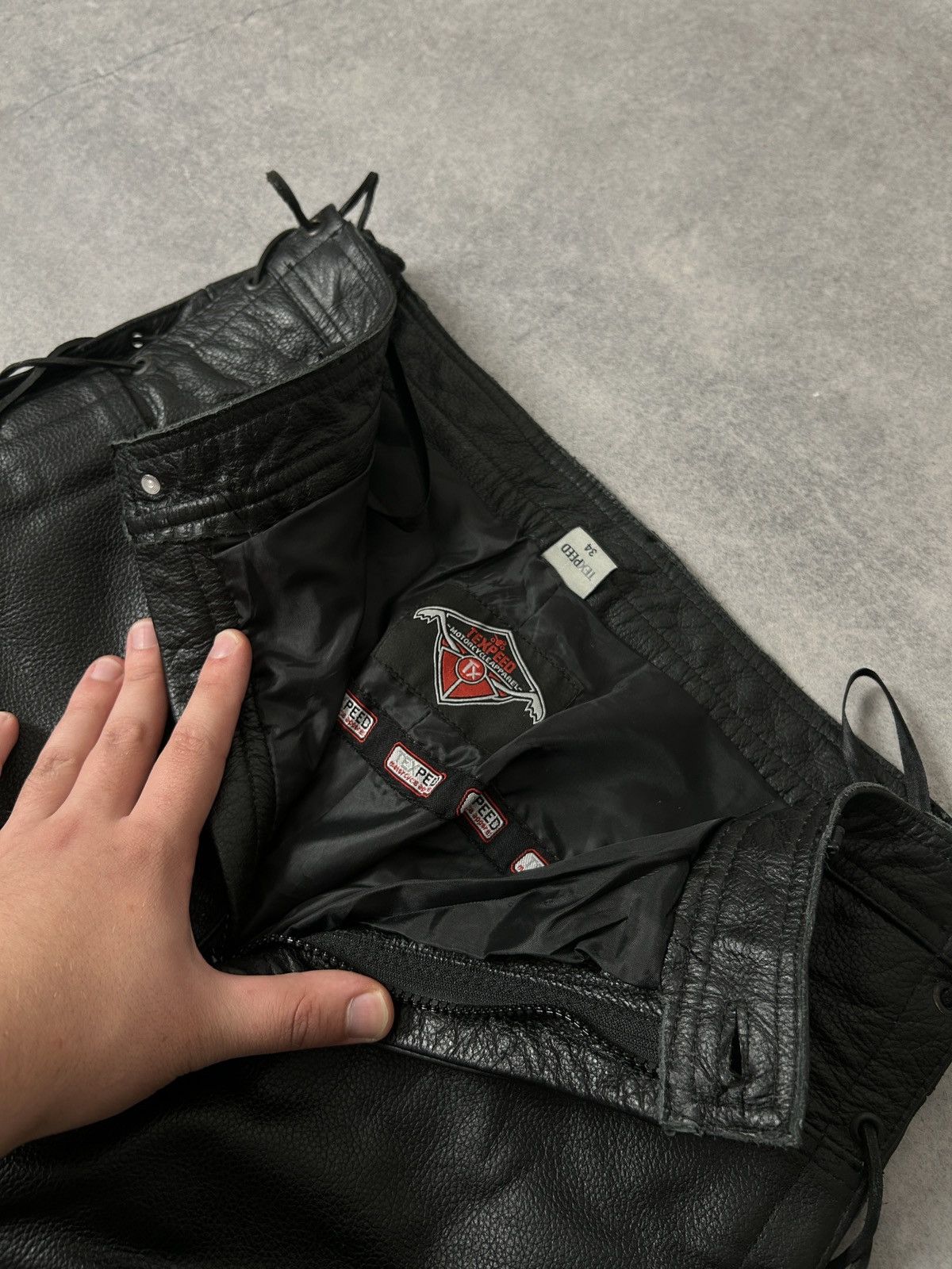 Genuine Leather Vintage Texpeed Genuine leather Cowboys motorcycle pants Size US 34 / EU 50 - 7 Thumbnail