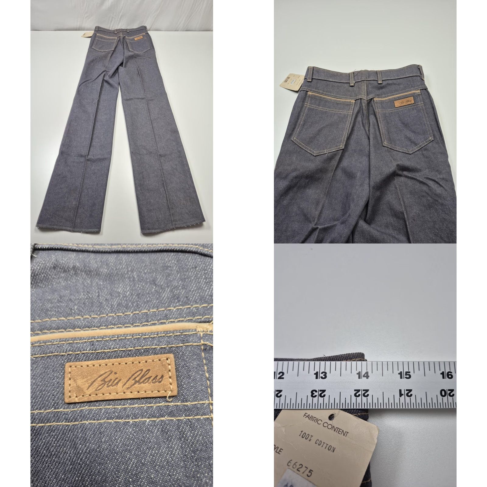 Bill Blass VINTAGE Bill Blass Casual Slacks Mens 28x35 Blue Denim Chino Pants USA NWT Size US 28 / EU 44 - 8 Thumbnail