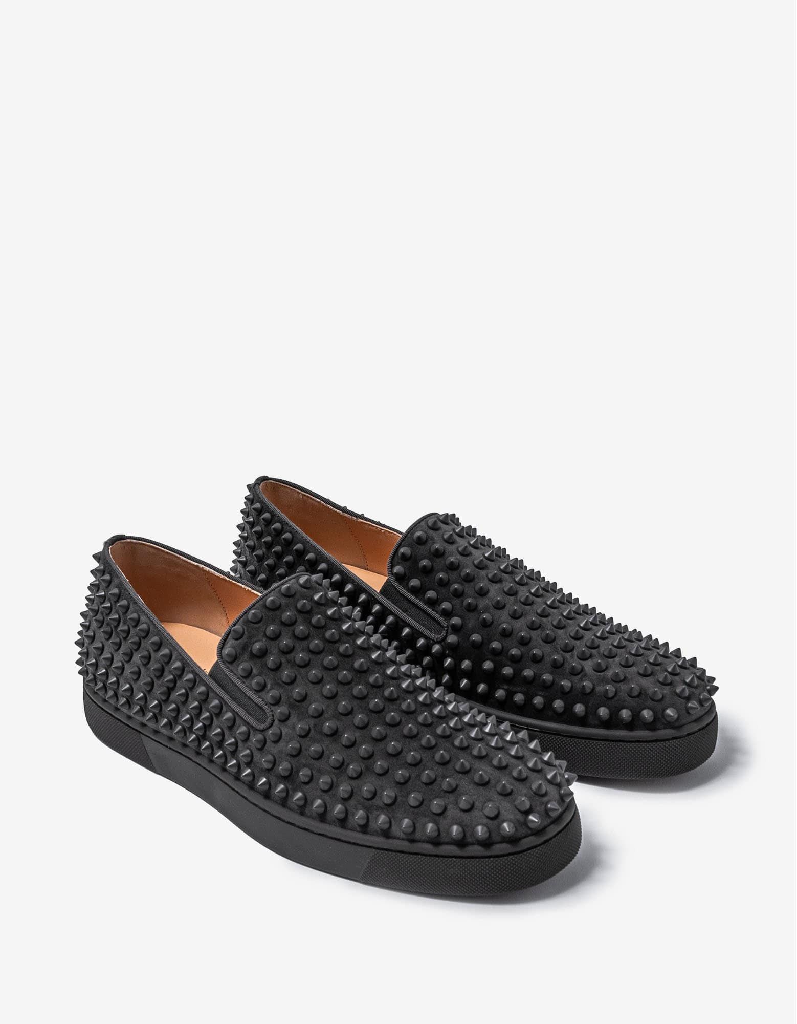 Christian Louboutin Christian Louboutin Roller-Boat Ombre Grey Suede Trainers Size US 9.5 / EU 42-43 - 1 Thumbnail