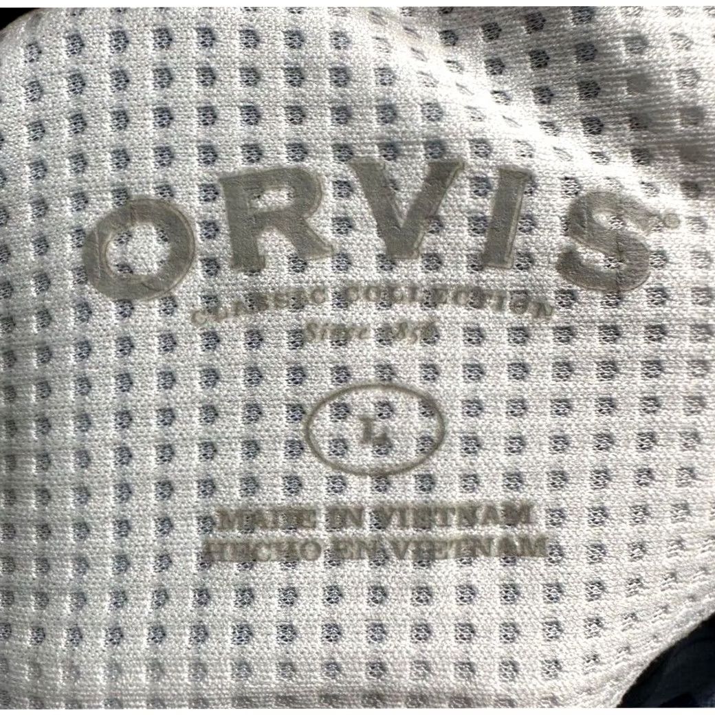 Orvis Orvis Shirt Adult Large Blue White Plaid Classic Collection Button Up Pocket Men Size US L / EU 52-54 / 3 - 3 Thumbnail