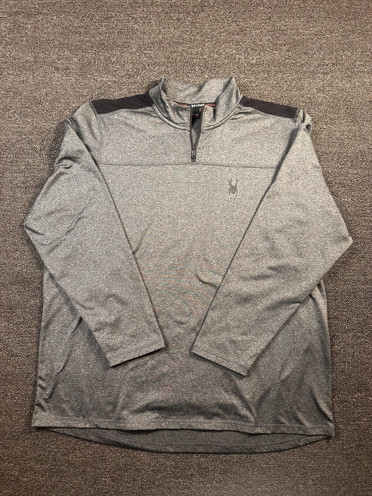 Spyder Spyder Men's Gray Quarter-Zip Pullover Size US M / EU 48-50 / 2 - 1 Thumbnail