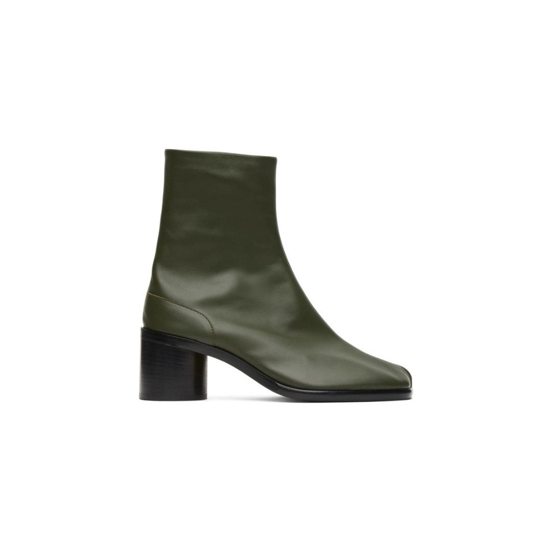 Maison Margiela o1w1db11225 Tabi Ankle Boots in Green Size US 7 / IT 37 - 1 Thumbnail
