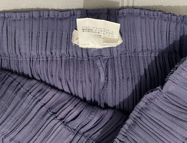 Issey Miyake issey miyake size:3 Blue-purple straight-leg pants Size 42" / US 20 - 4 Thumbnail