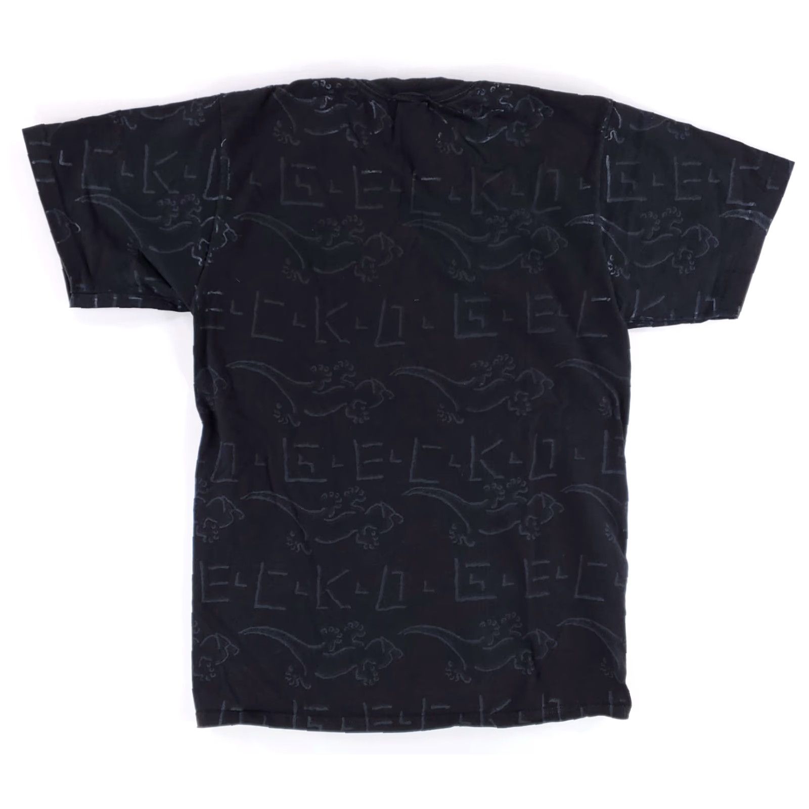 Gloverall VINTAGE Gecko Hawaii Allover Gecko Print VTG 90s Single Stitch T Shirt Black Mens L Size US L / EU 52-54 / 3 - 5 Thumbnail